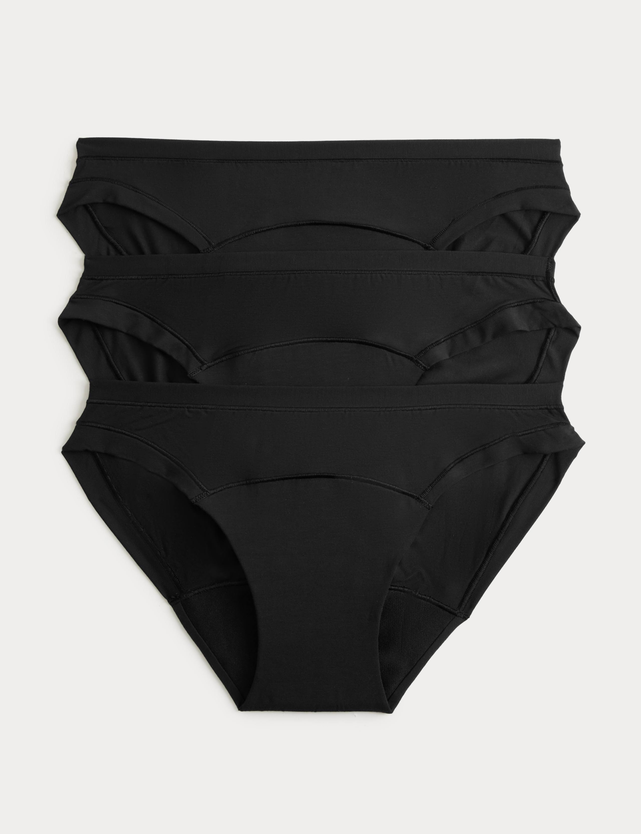 3 Pack Heavy Absorbency flexifit modal Bikini period knickers 1 of 6