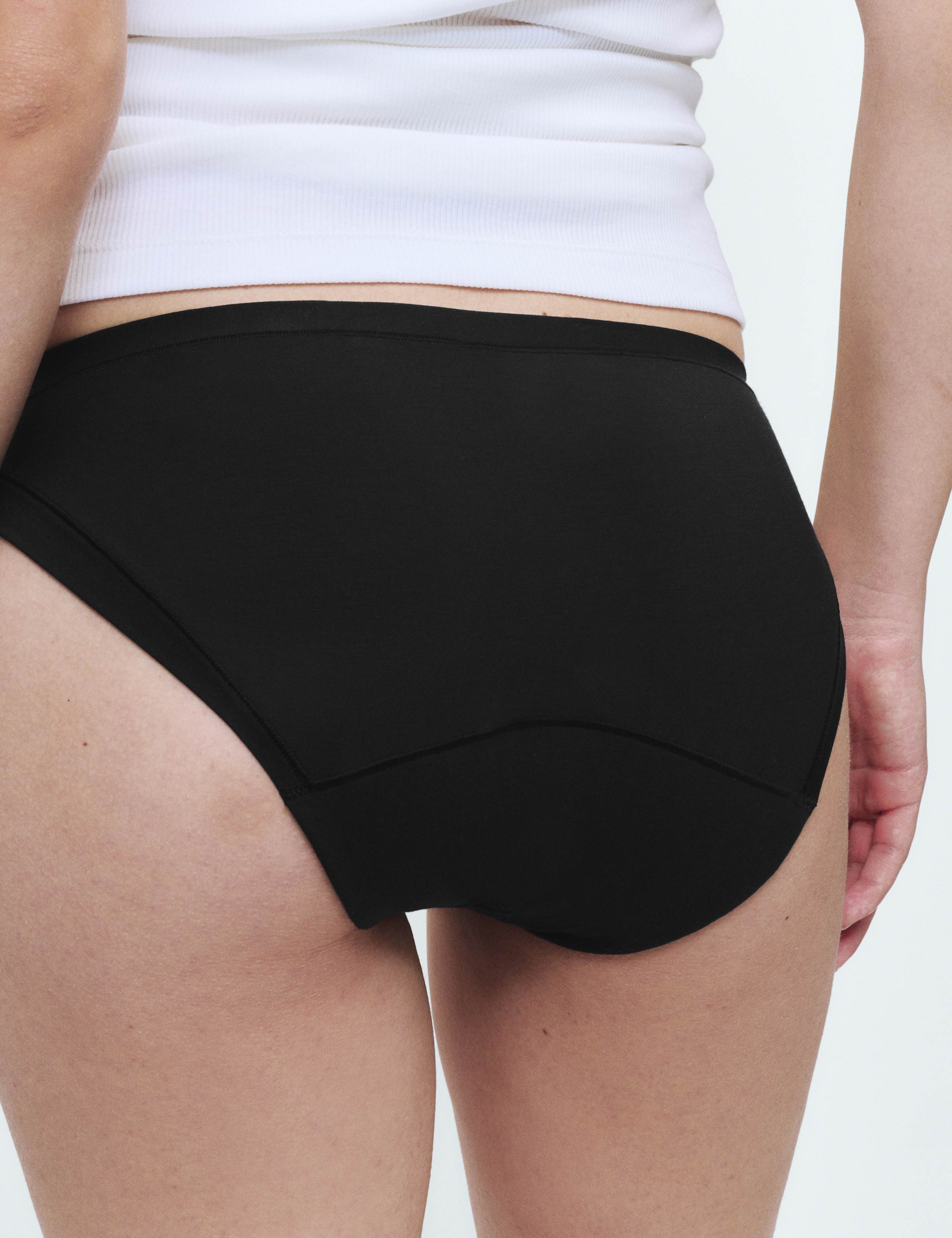 3 Pack Heavy Absorbency flexifit modal Bikini period knickers 4 of 6
