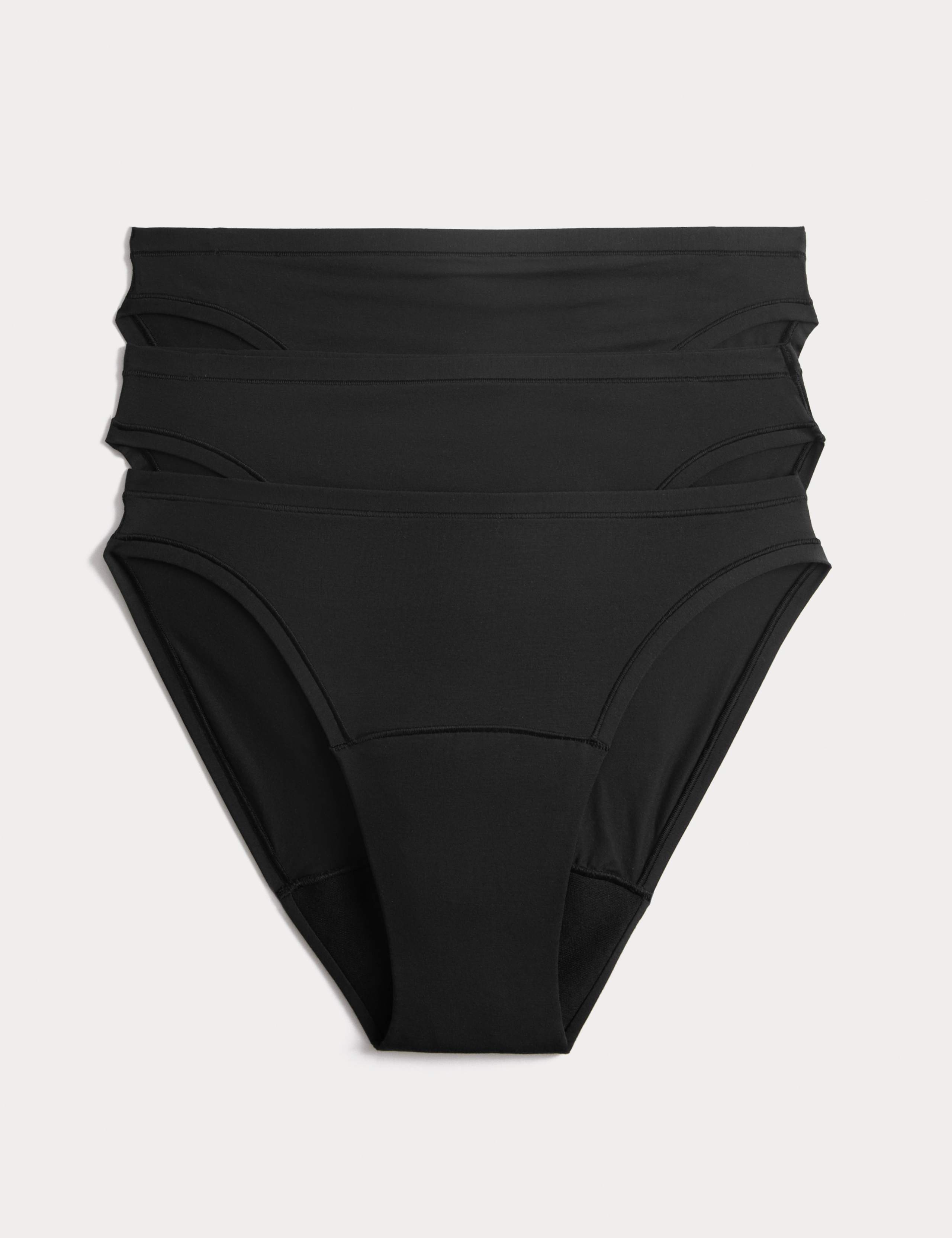 3 Pack Heavy Absorbency flexifit modal HighLeg period knickers 1 of 6