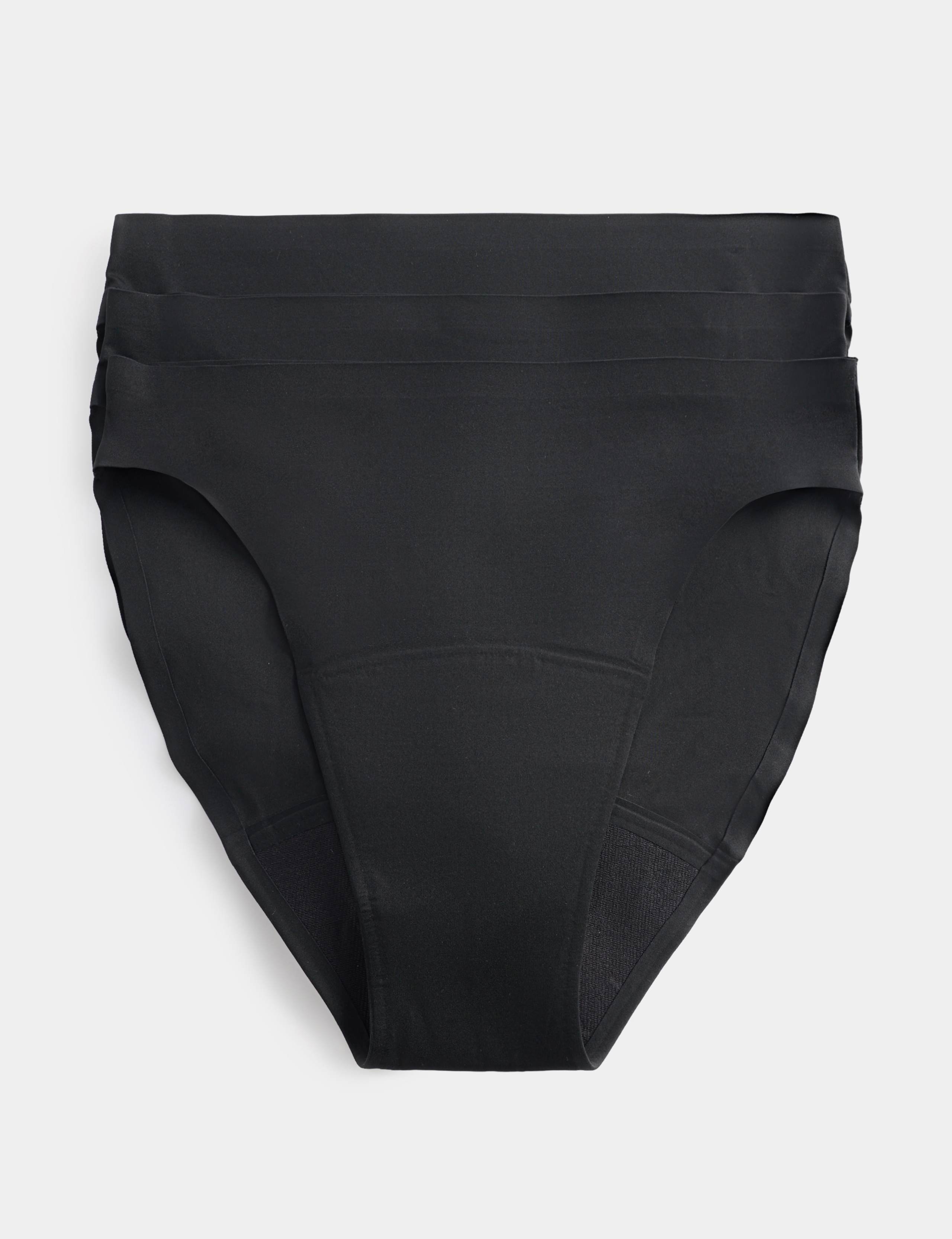 3 Pack Heavy Absorbency No VPL Period High Leg Knickers 1 of 6