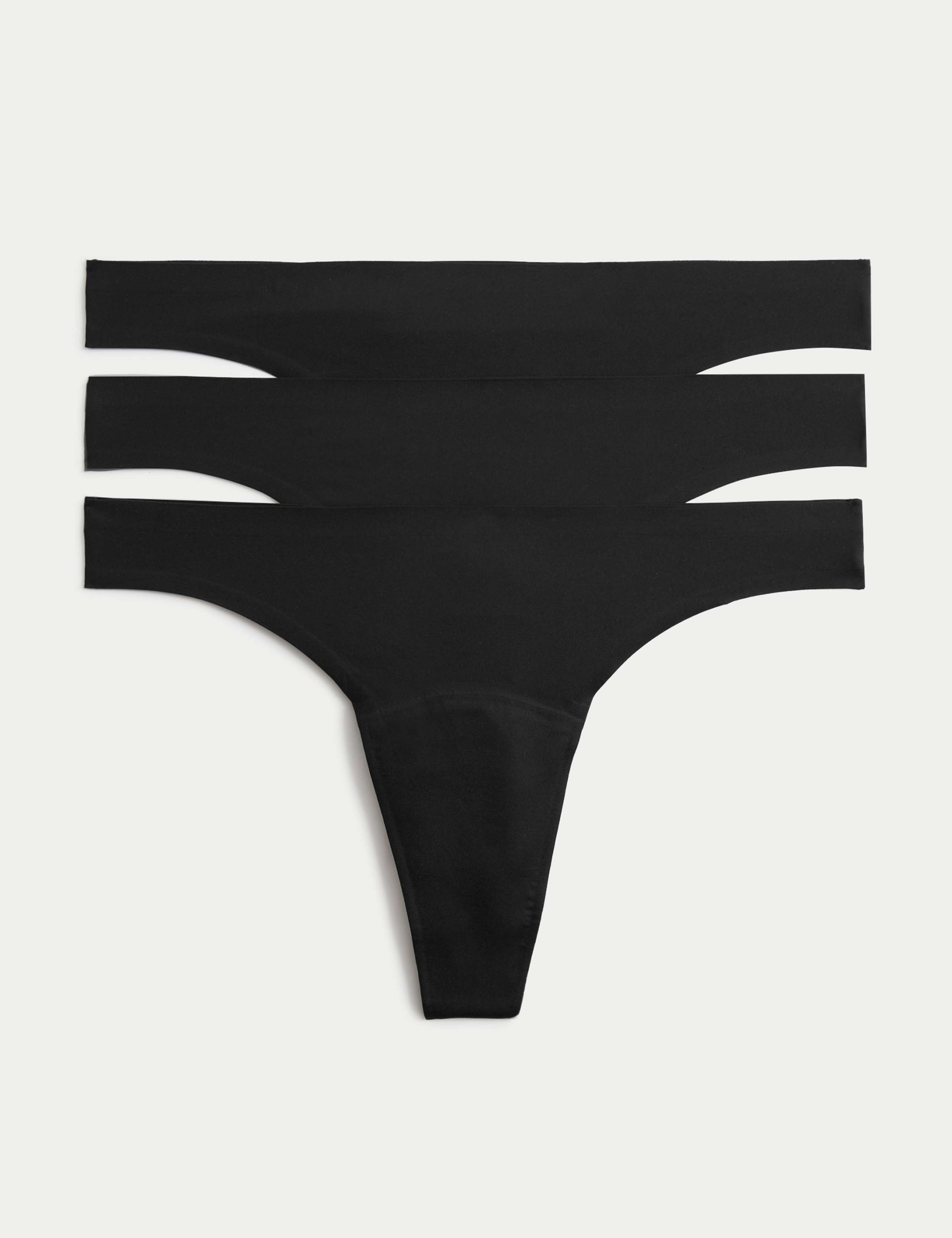 3 Pack No VPL Light Absorbency Period Thongs 1 of 6