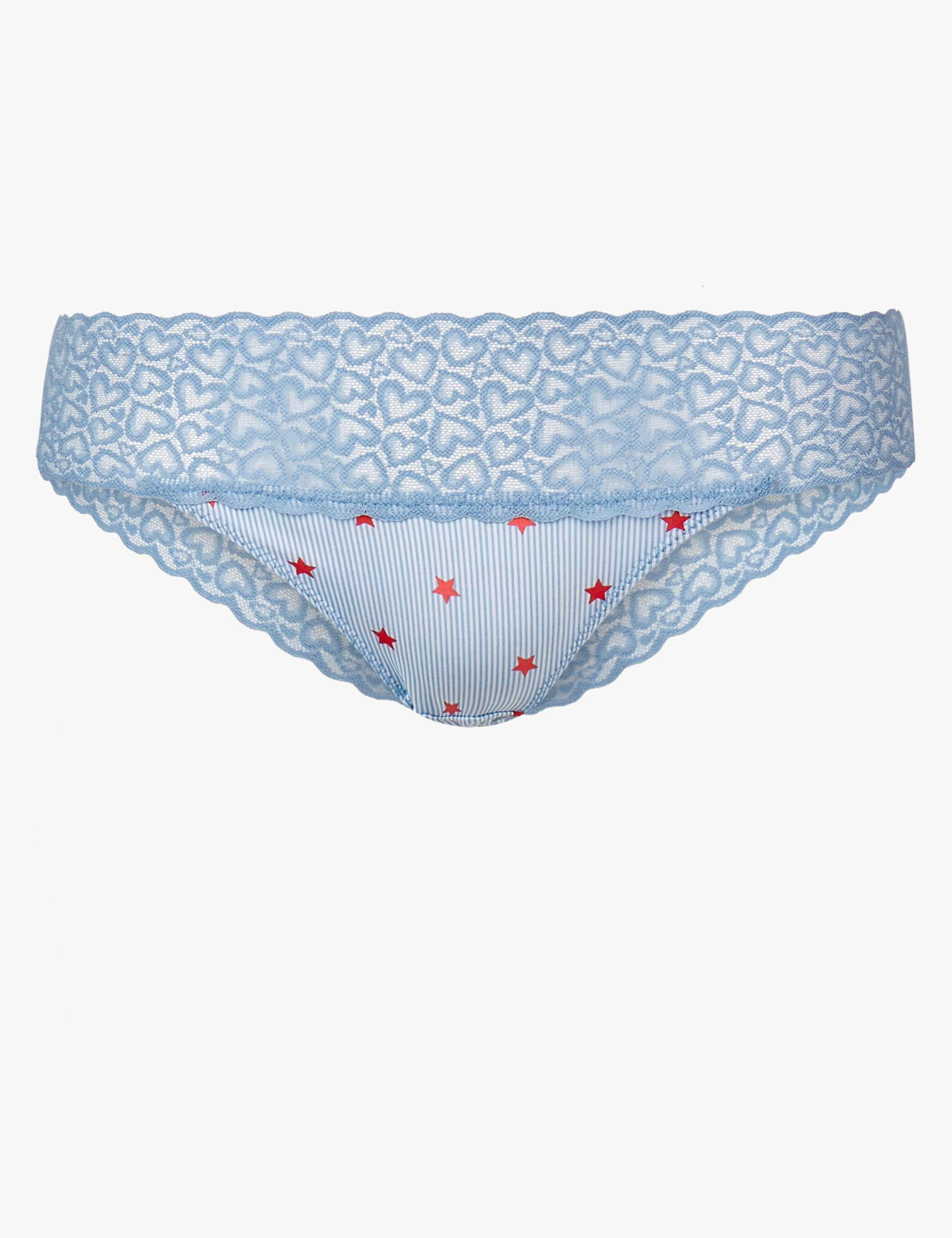 Heart Lace Brazilian Knickers 2 of 3