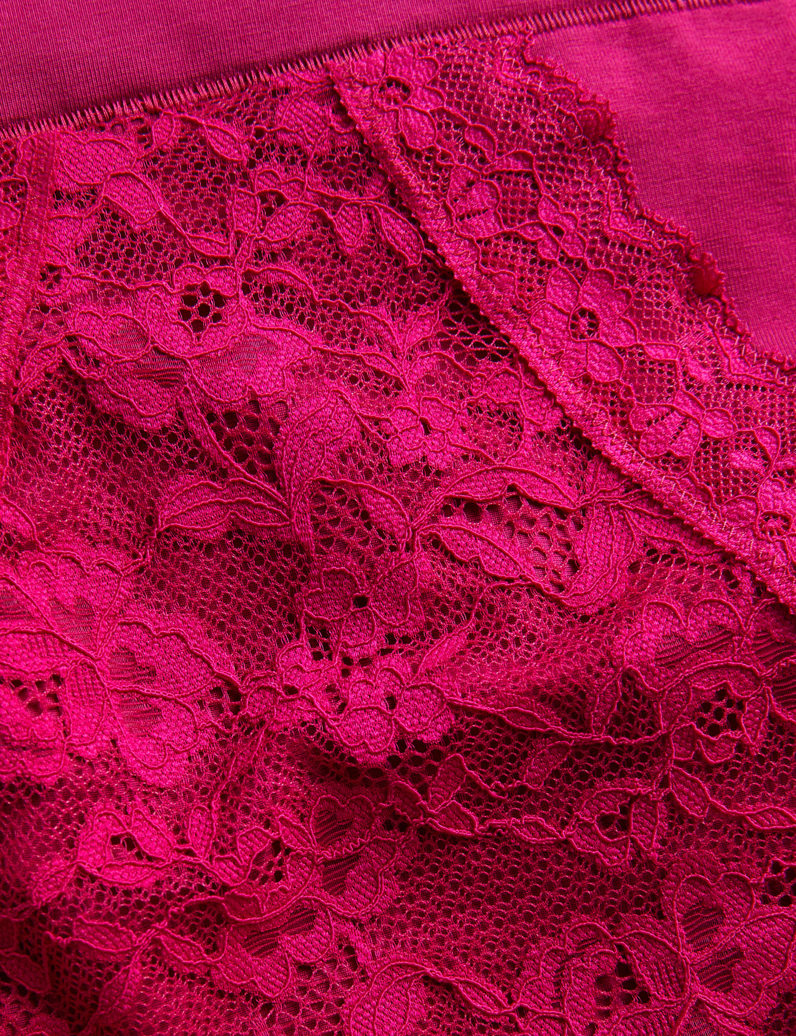 3pk Cotton Rich Lace Brazilian Stoma Knickers 8 of 8