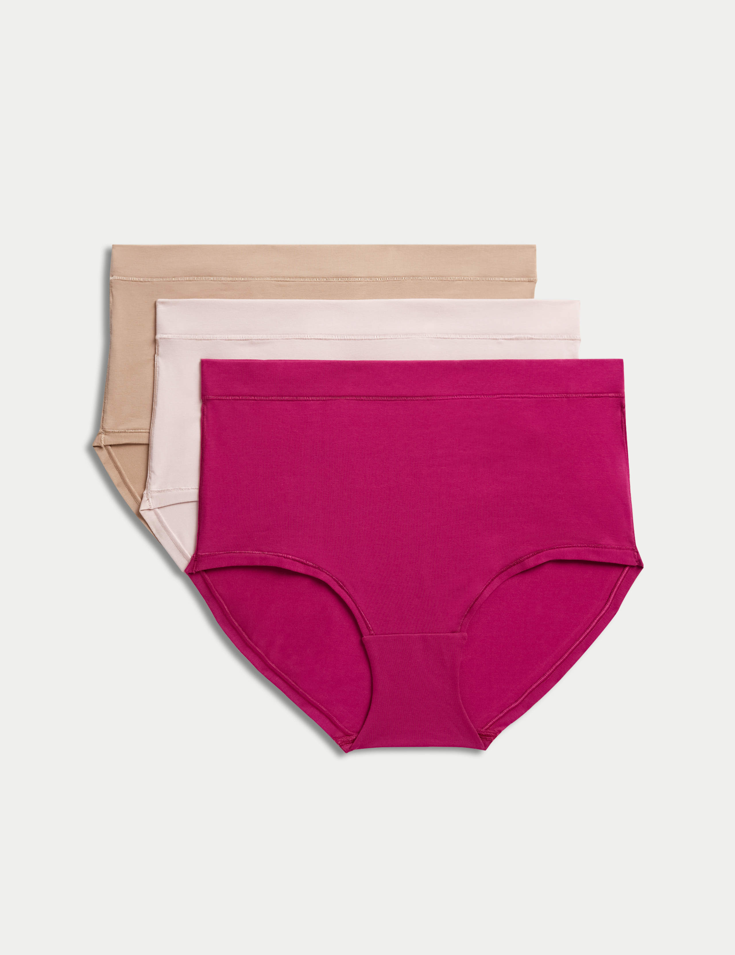 3pk Cotton Rich Full Brief Stoma Knickers 2 of 7