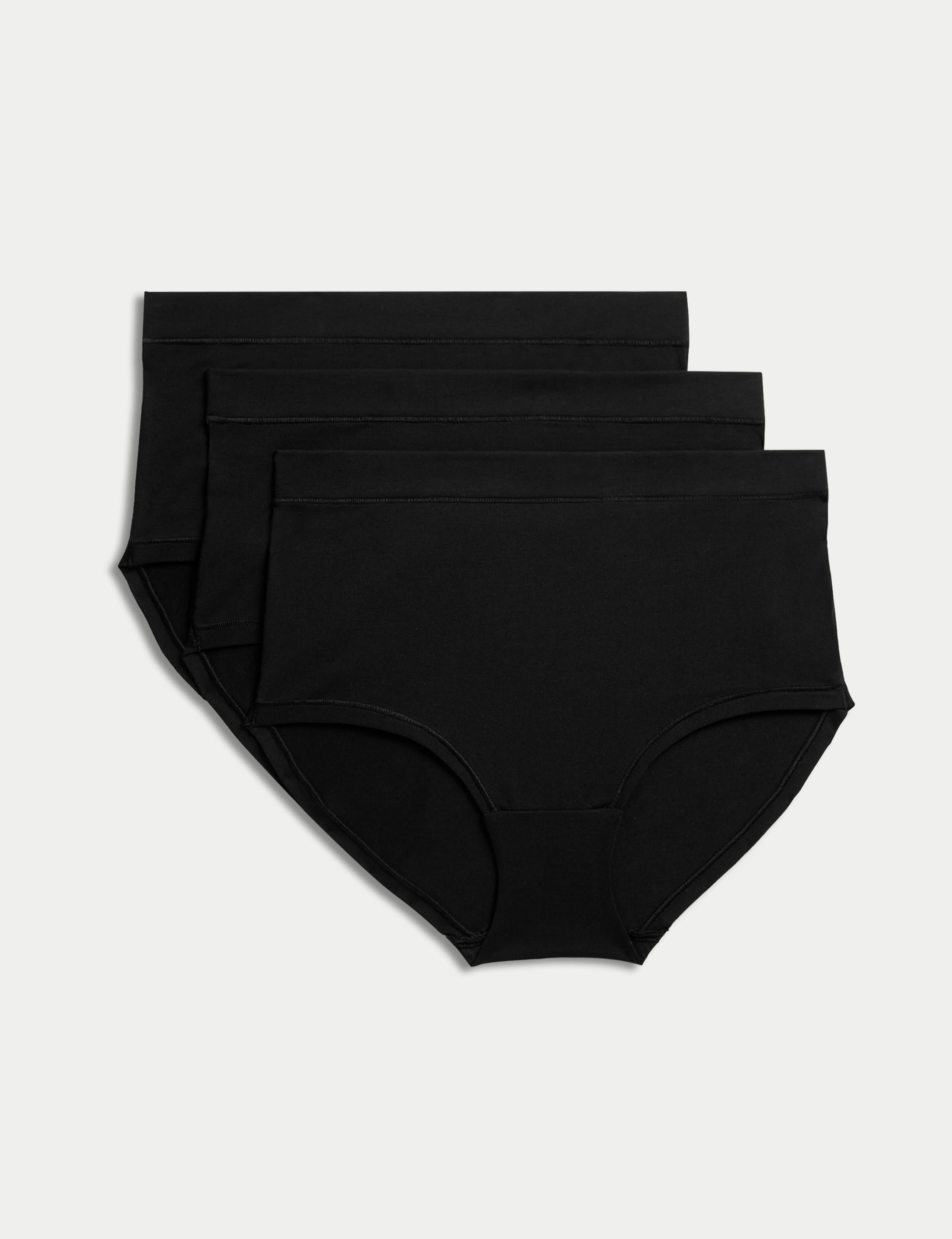 3 Pack Cotton Rich Full Brief Stoma Knickers 2 of 7