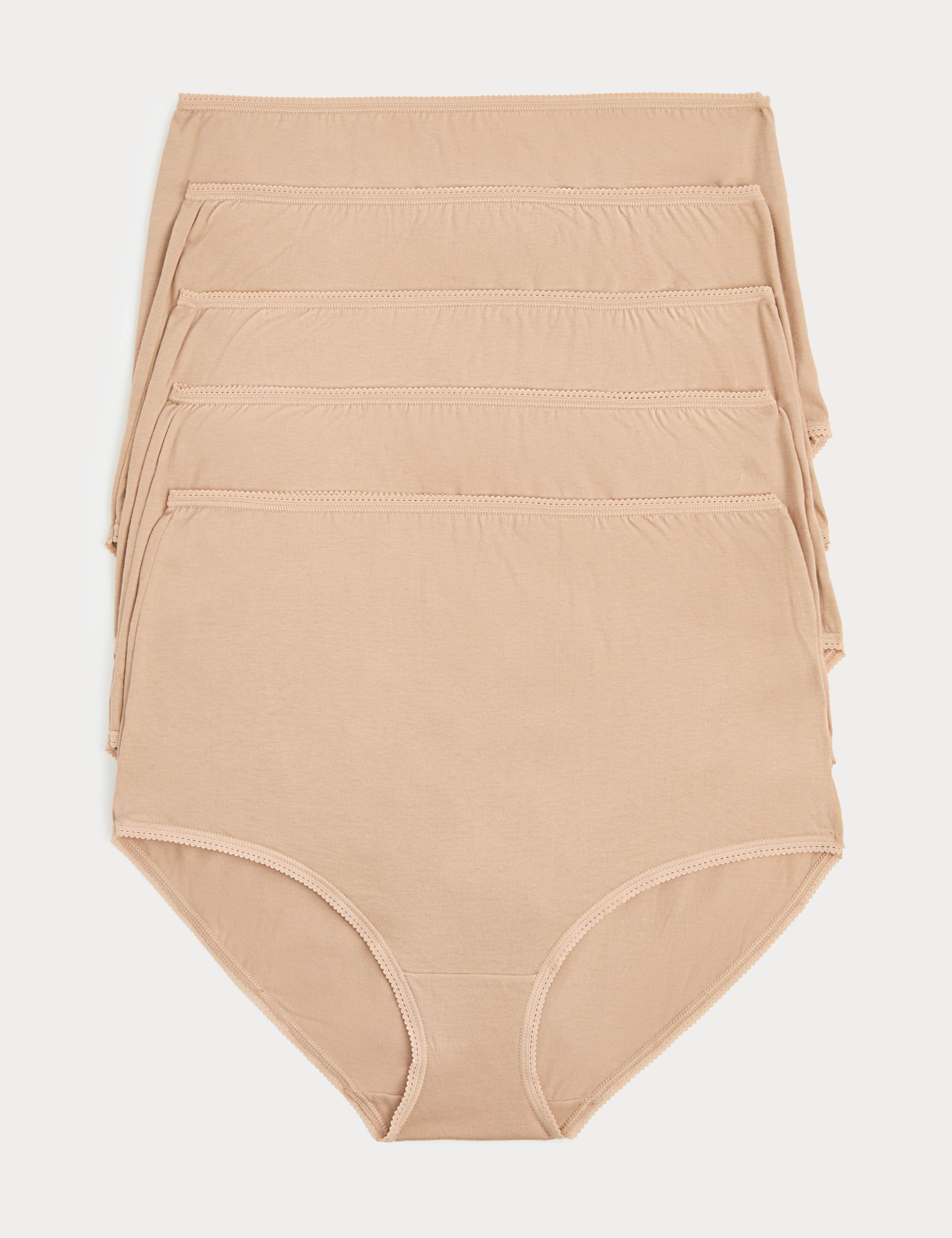 5pk Pure Cotton Full Briefs 1 of 6