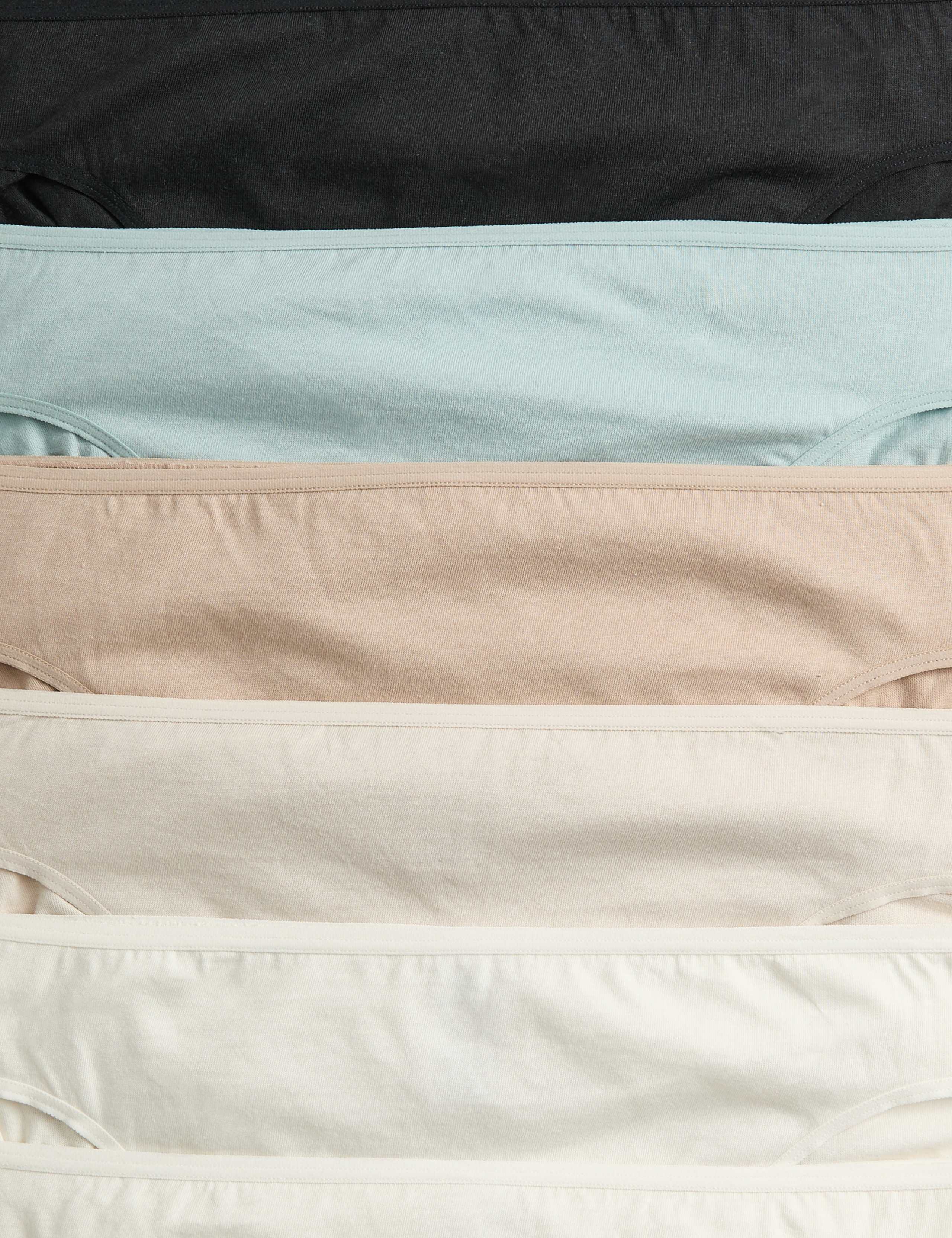 7 Pack Pure Cotton High Leg Knickers 5 of 5