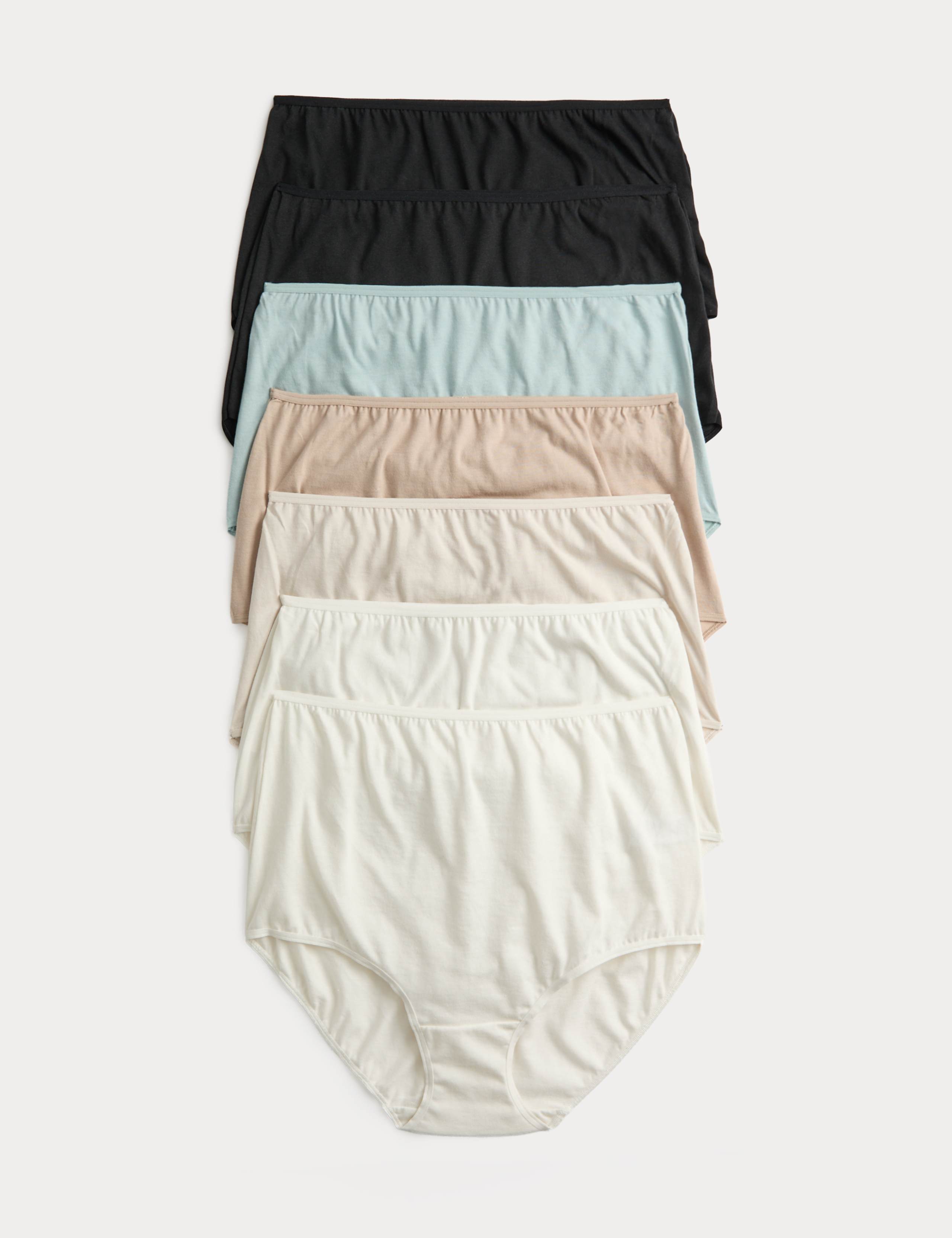 7 Pack Pure Cotton Full Briefs 1 of 5