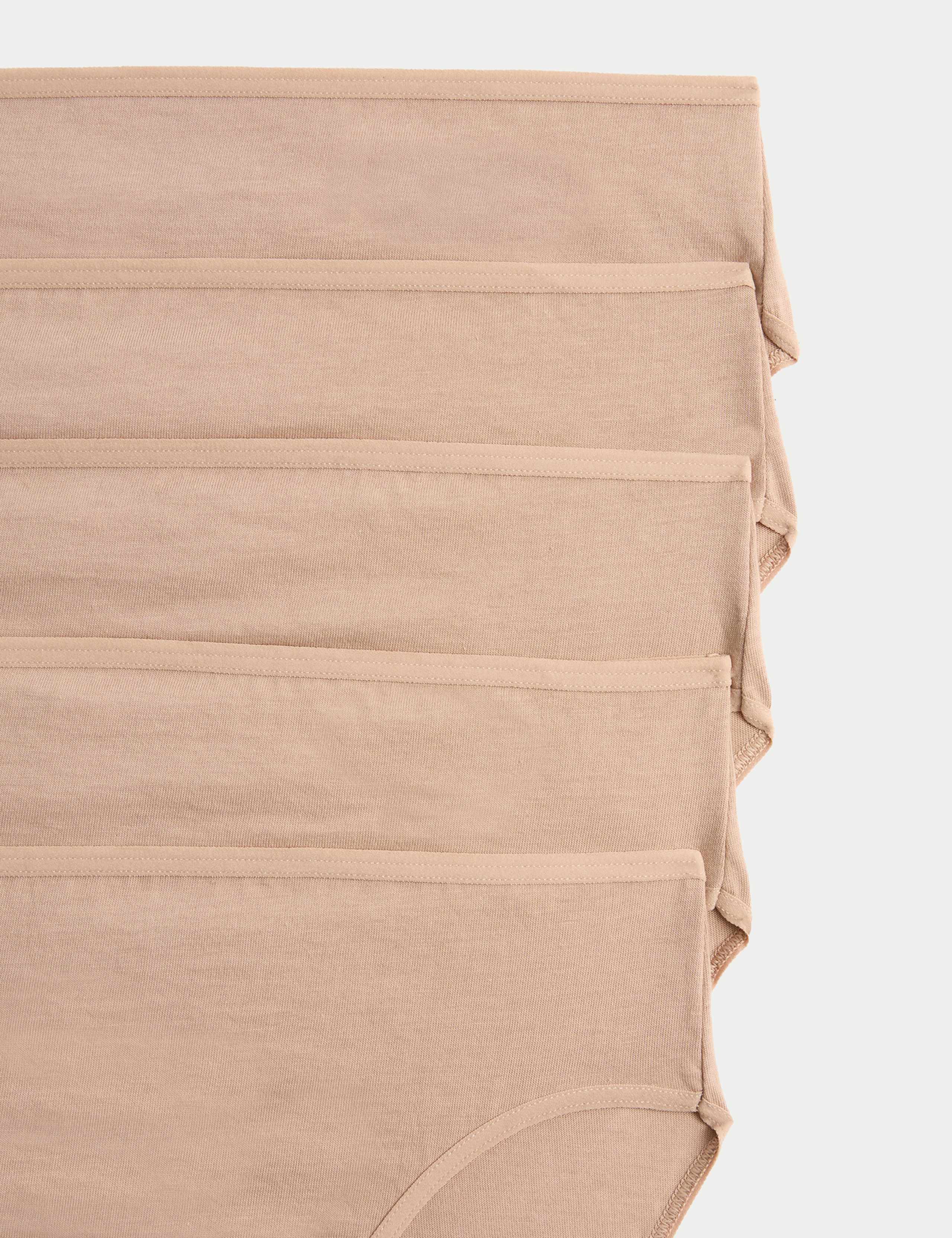 5pk Pure Cotton High Leg Knickers 5 of 5