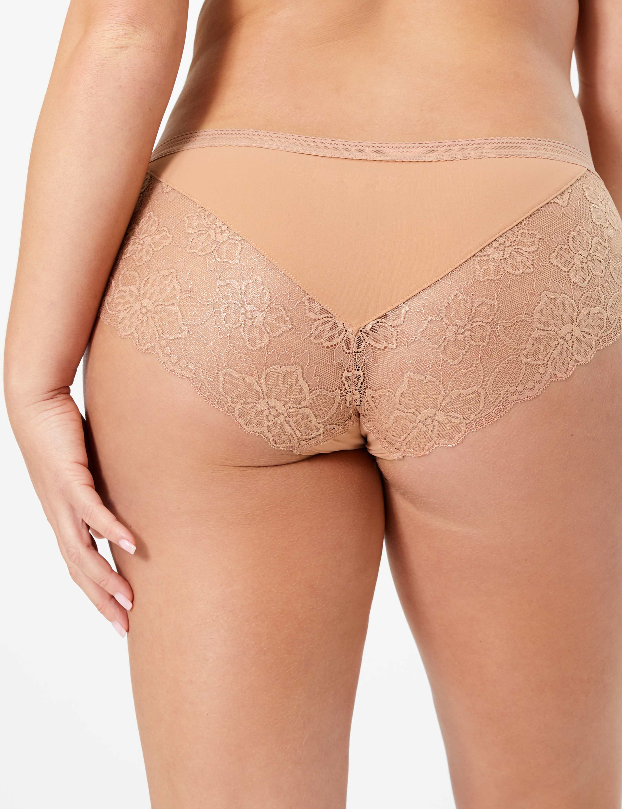 Body™ No VPL Low Rise Sparkle Lace Shorts 2 of 2