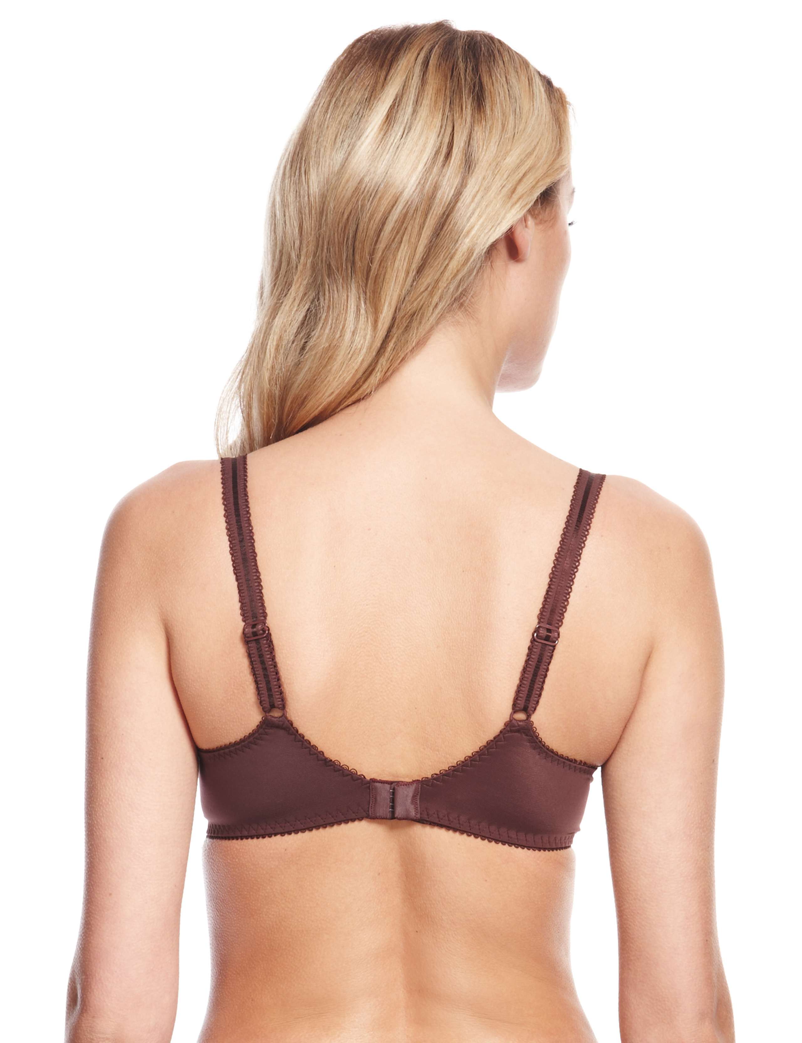 Super Soft Comfort Overlaid Jasmine Lace Padded Plunge B-DD Bra 5 of 5