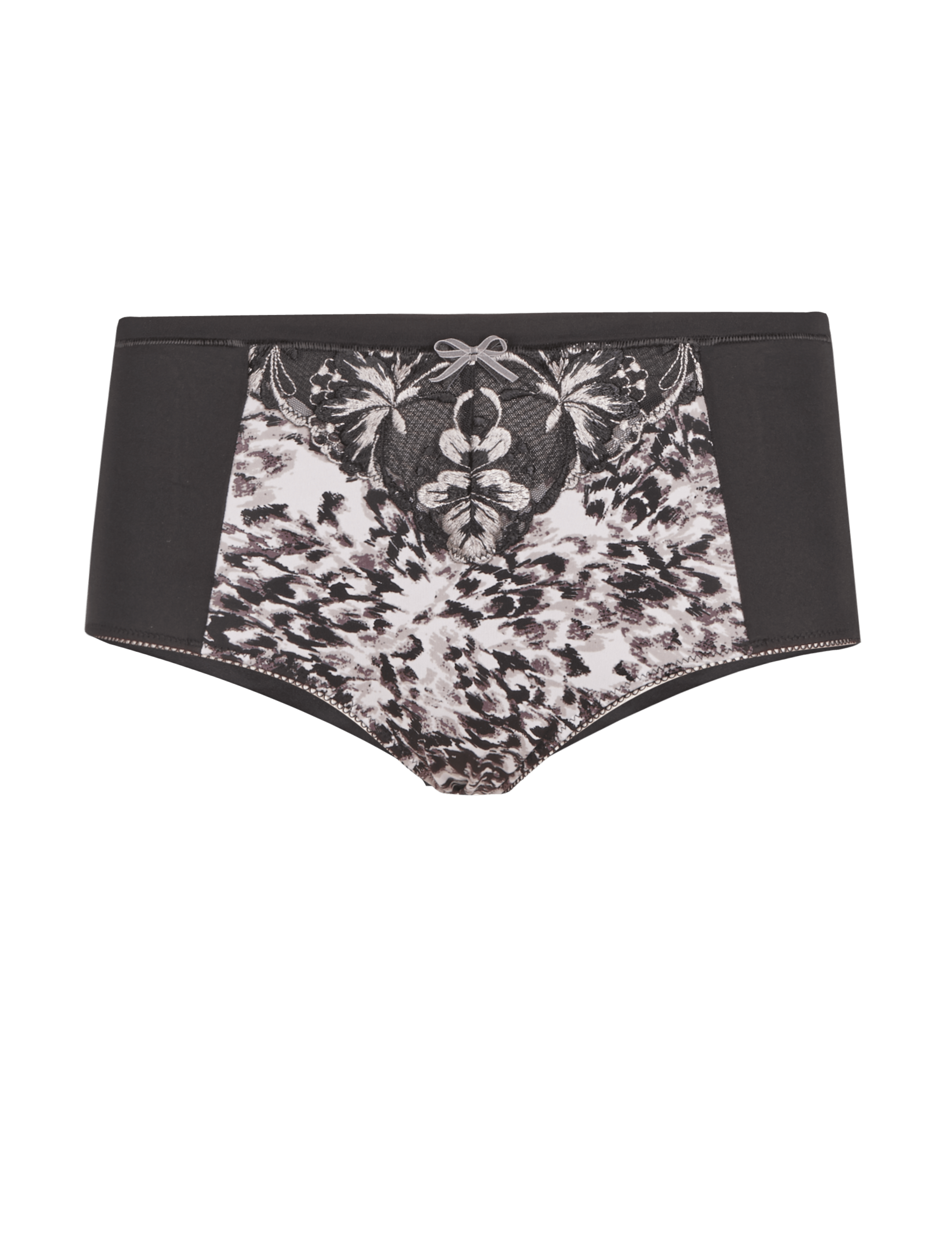 Iris Print & Embroidered Flatter-Me™ Shorts 2 of 3