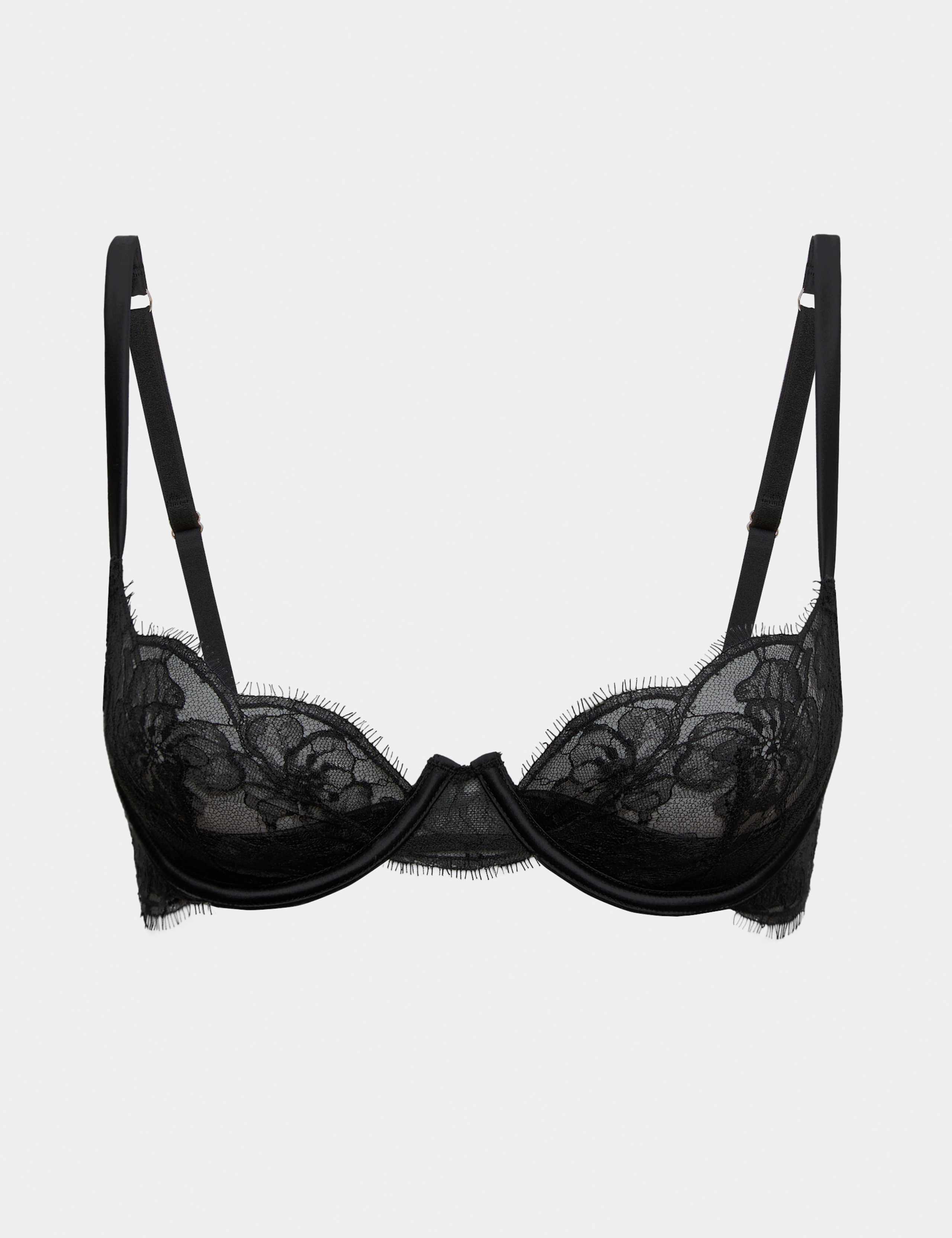 Belle Lace Quarter-Cup Balcony Bra A-E 2 of 6