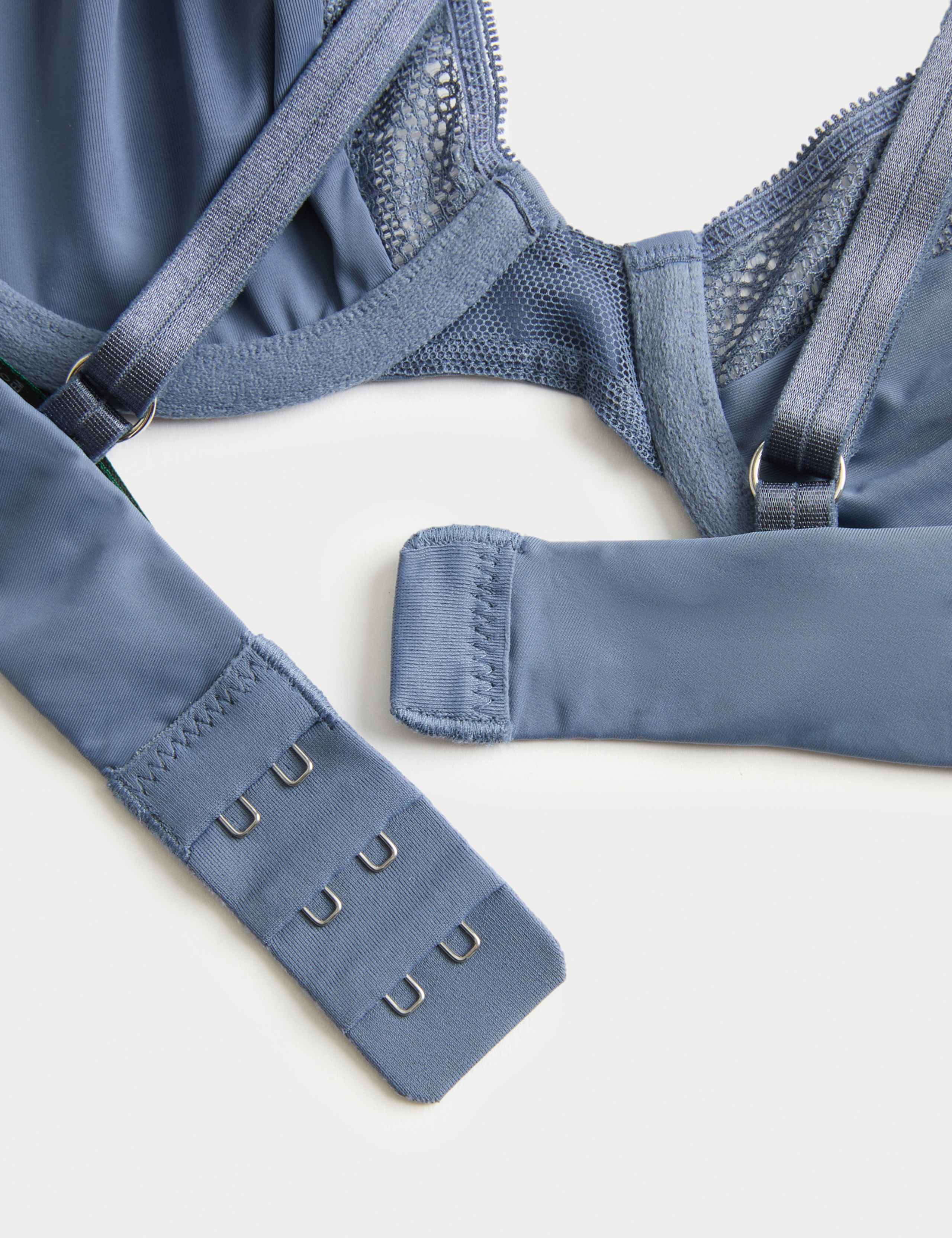 Boston Microfibre Lace Trim Wired PlungeBra 7 of 7