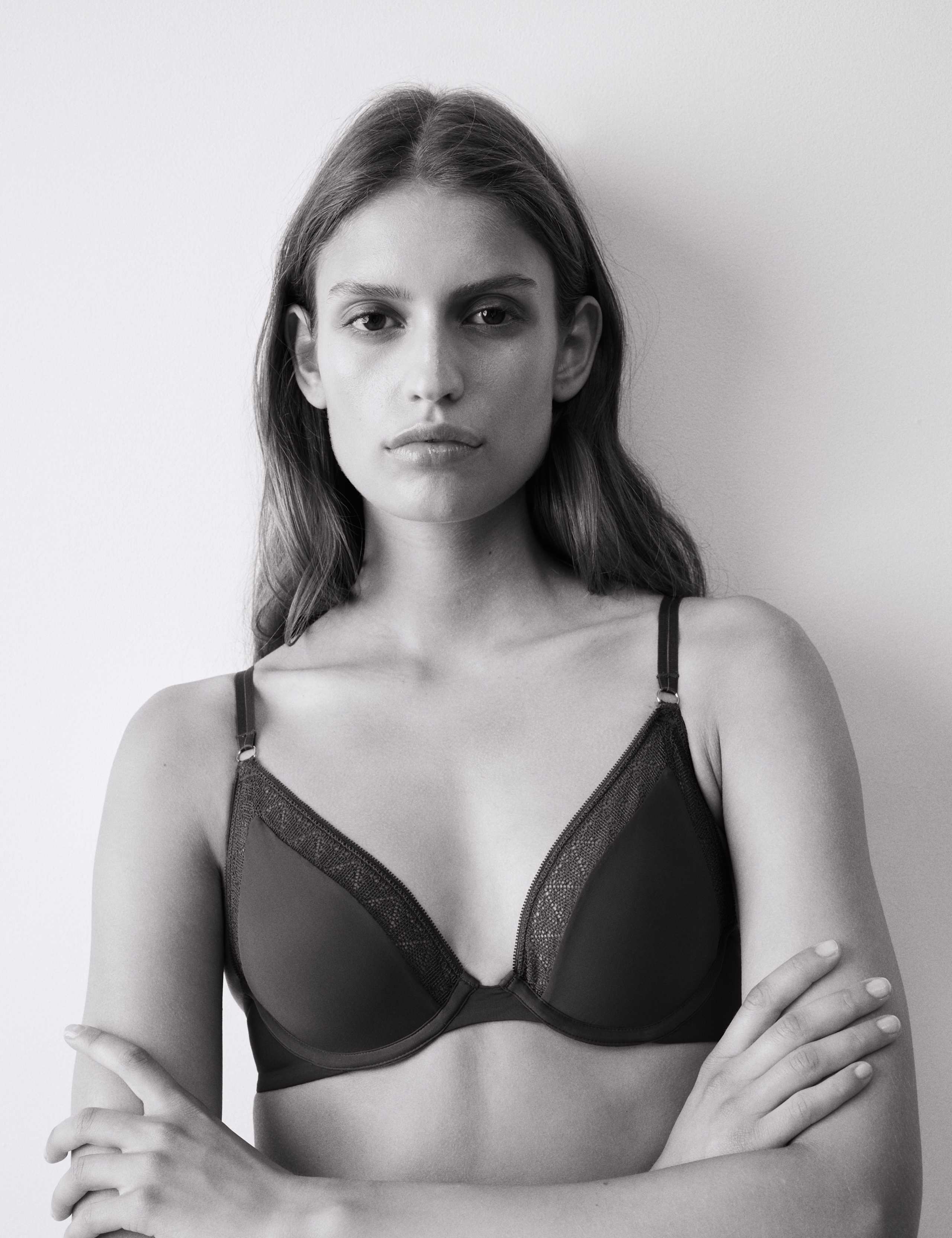 Boston Microfibre Lace Trim Wired PlungeBra 5 of 7