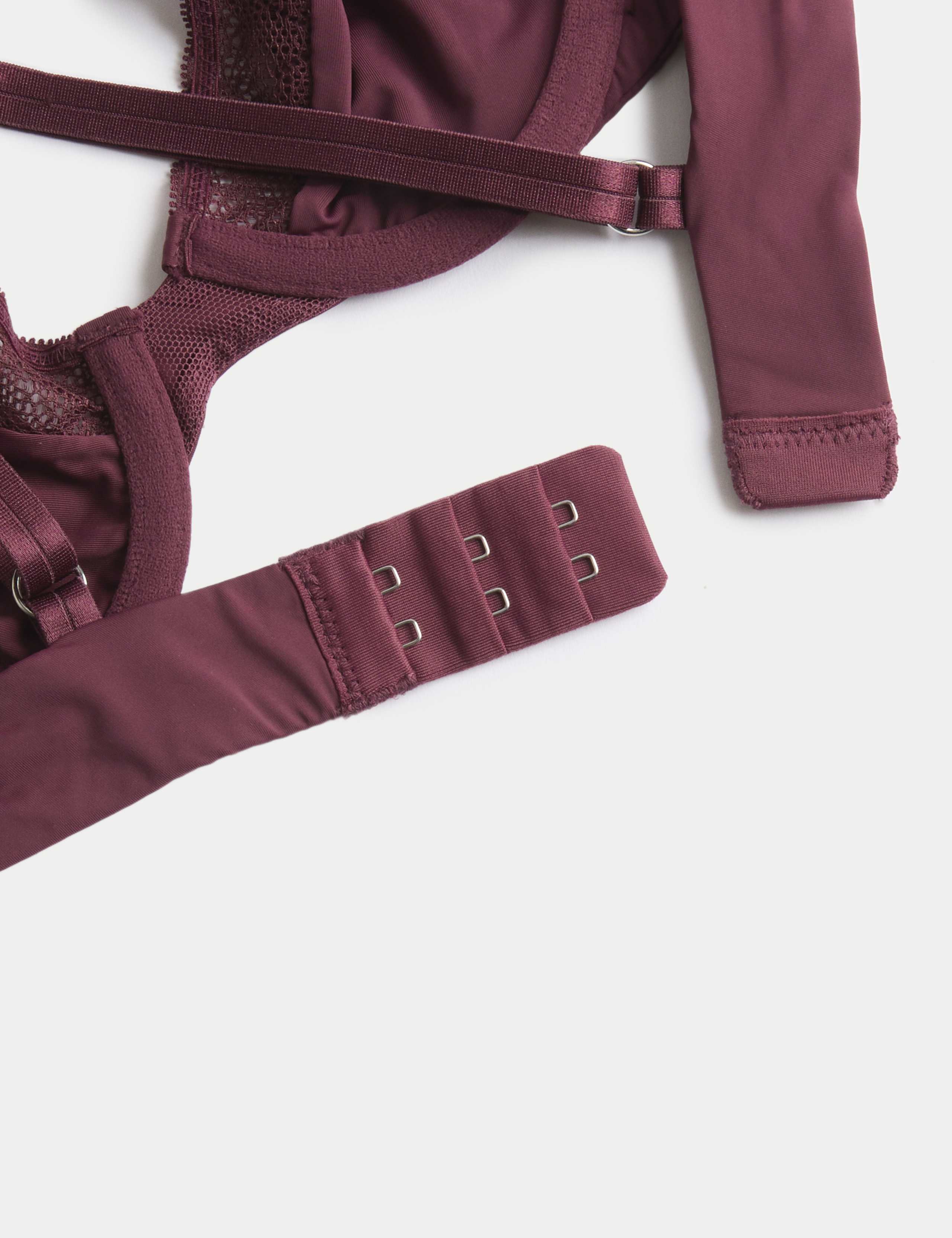 Boston Microfibre Lace Trim Wired PlungeBra 7 of 7