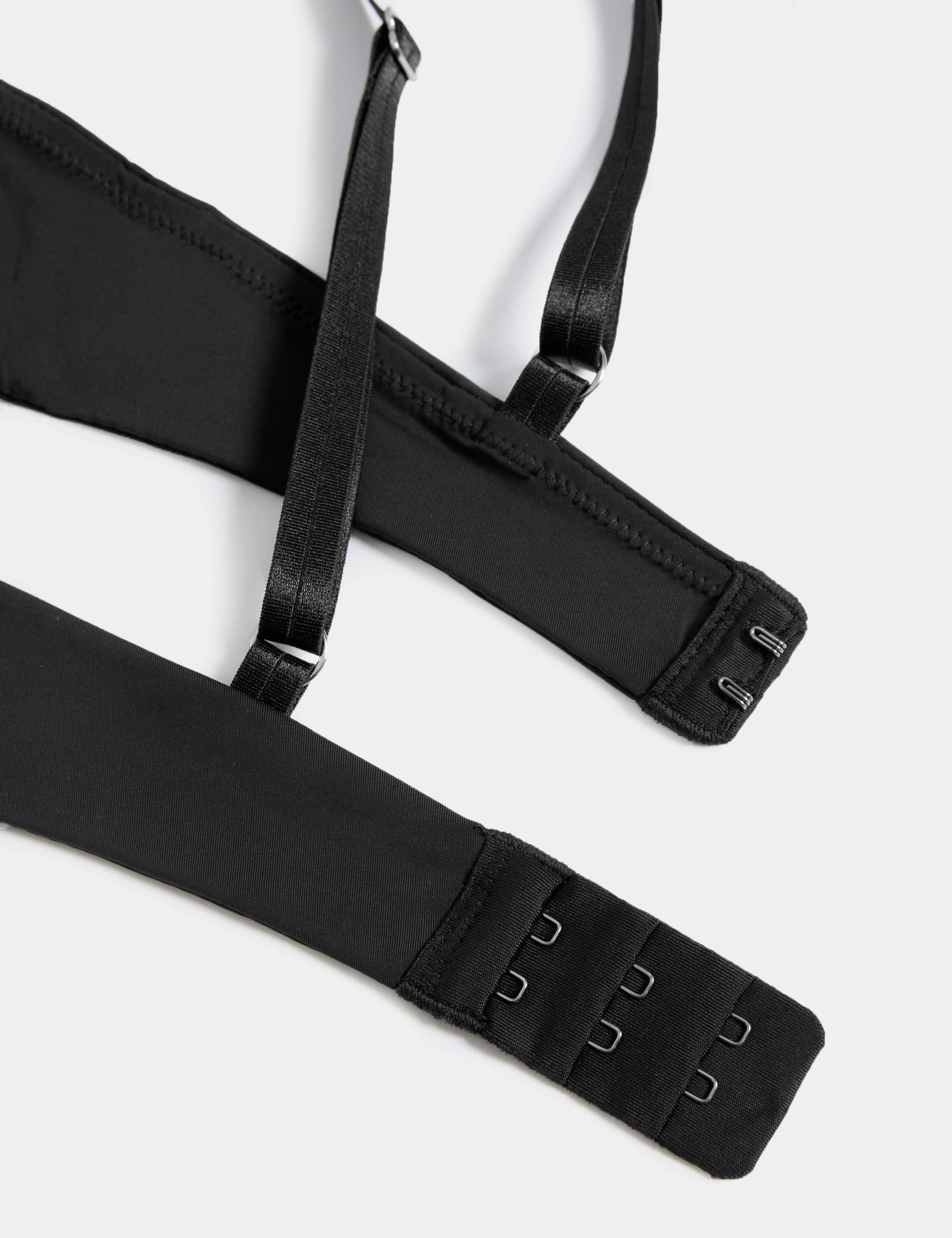 Boston Microfibre Lace Trim Wired PlungeBra 9 of 9