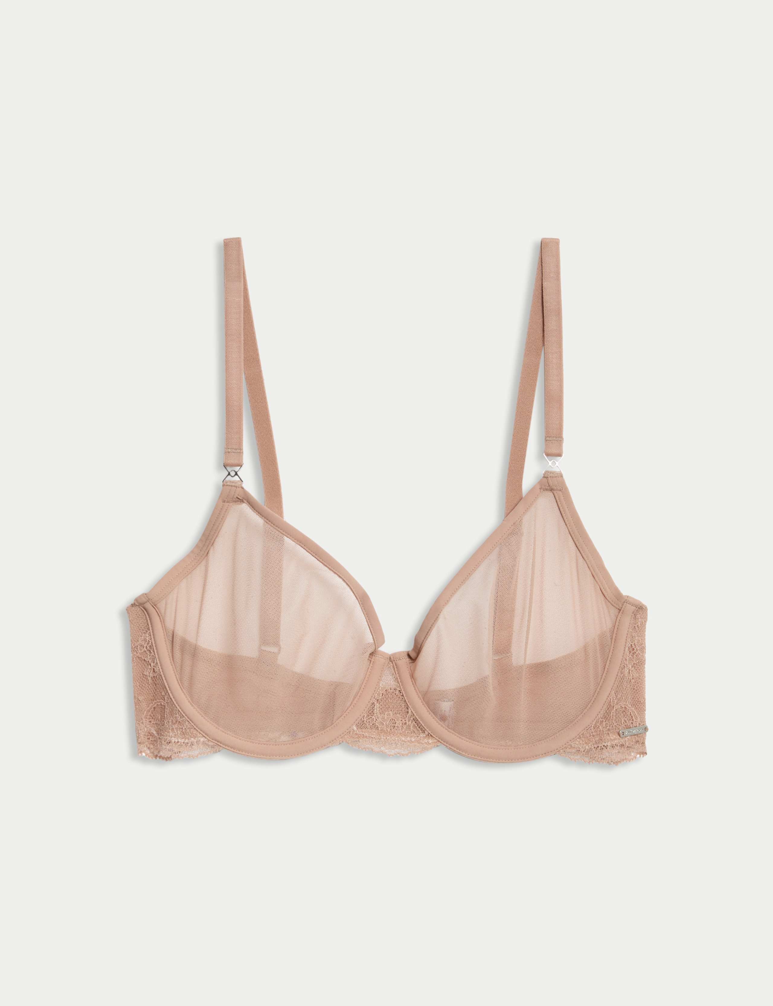 Murcia Sheer & Lace Wired Demi Cup Bra A-E 2 of 7