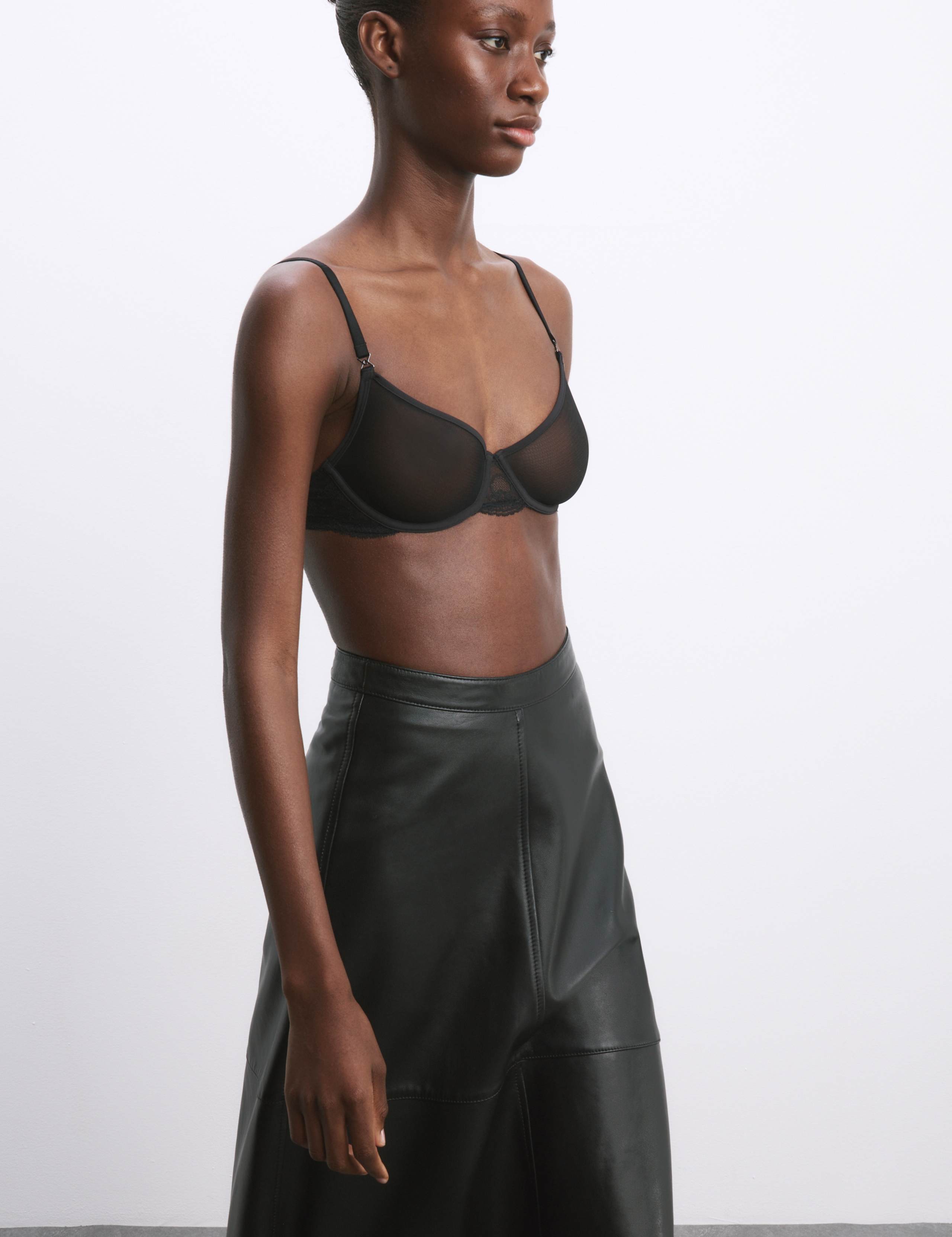 Murcia Sheer & Lace Wired Demi Cup Bra A-E 4 of 7