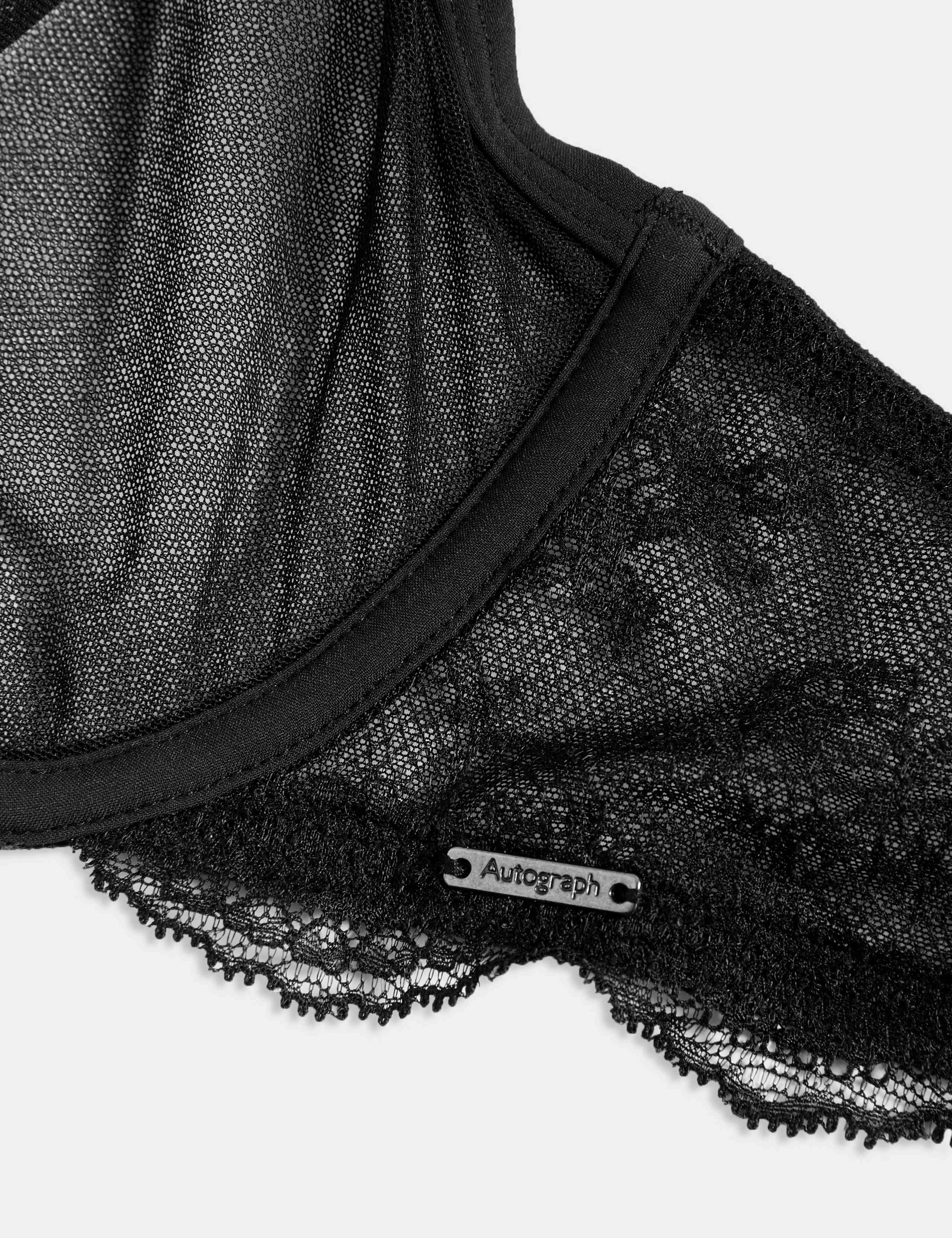 Murcia Sheer & Lace Wired Demi Cup Bra A-E 6 of 7