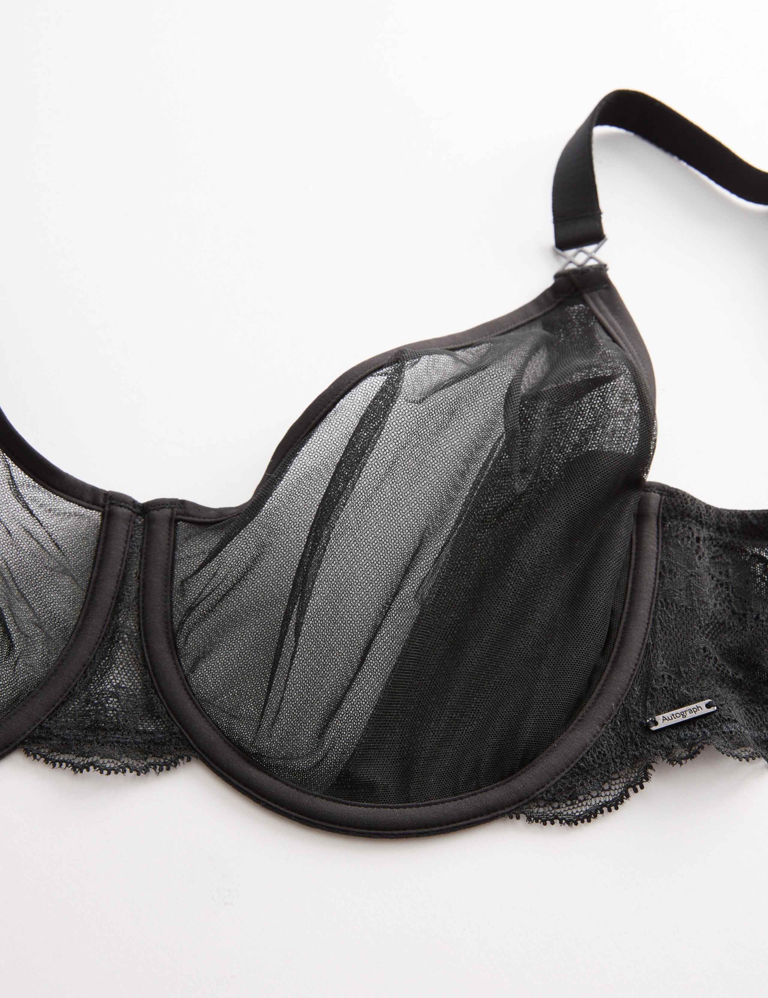 Murcia Sheer & Lace Wired Demi Cup Bra (F-H) 7 of 8