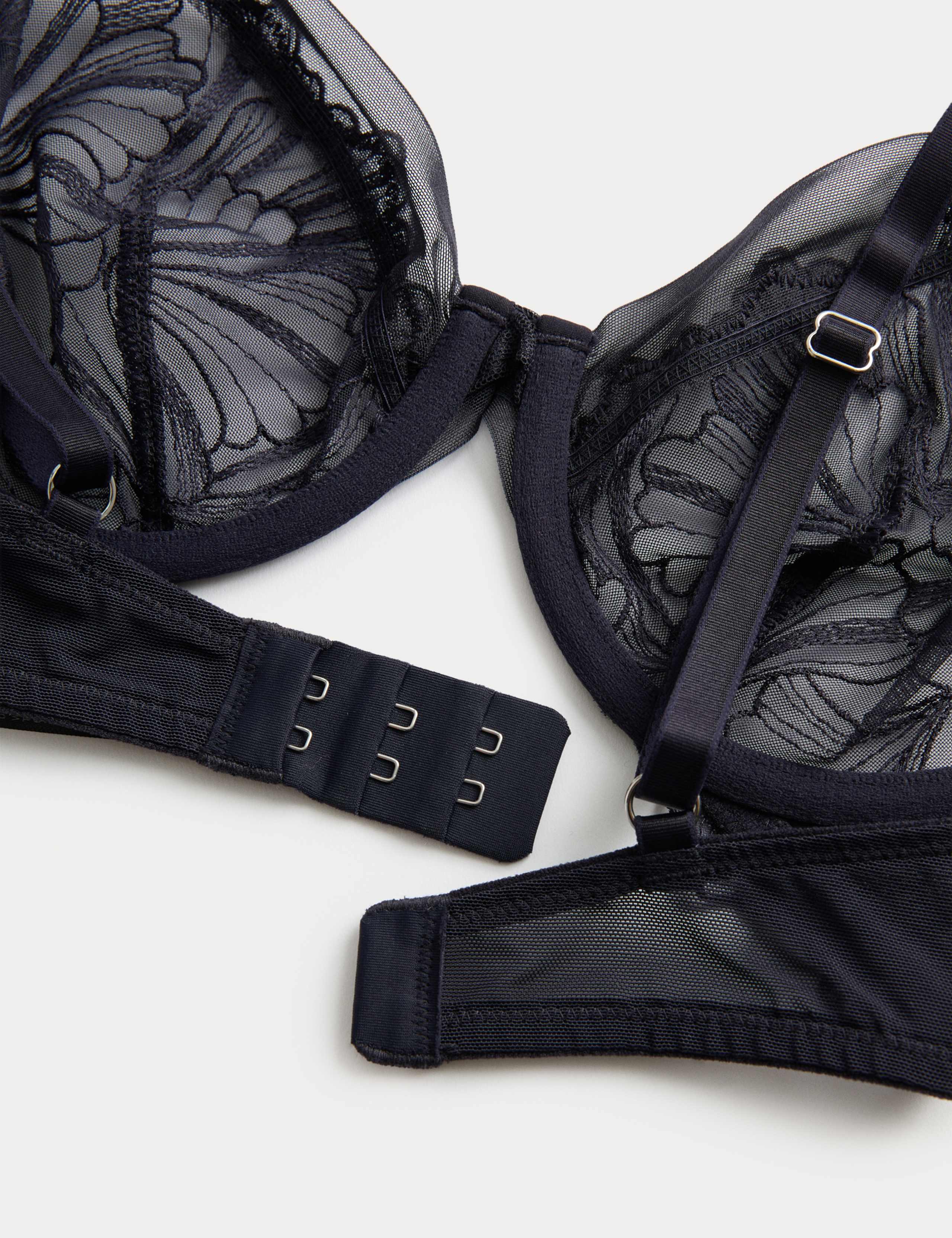 Monaco Embroidery Wired Plunge Bra (A-E) 7 of 7