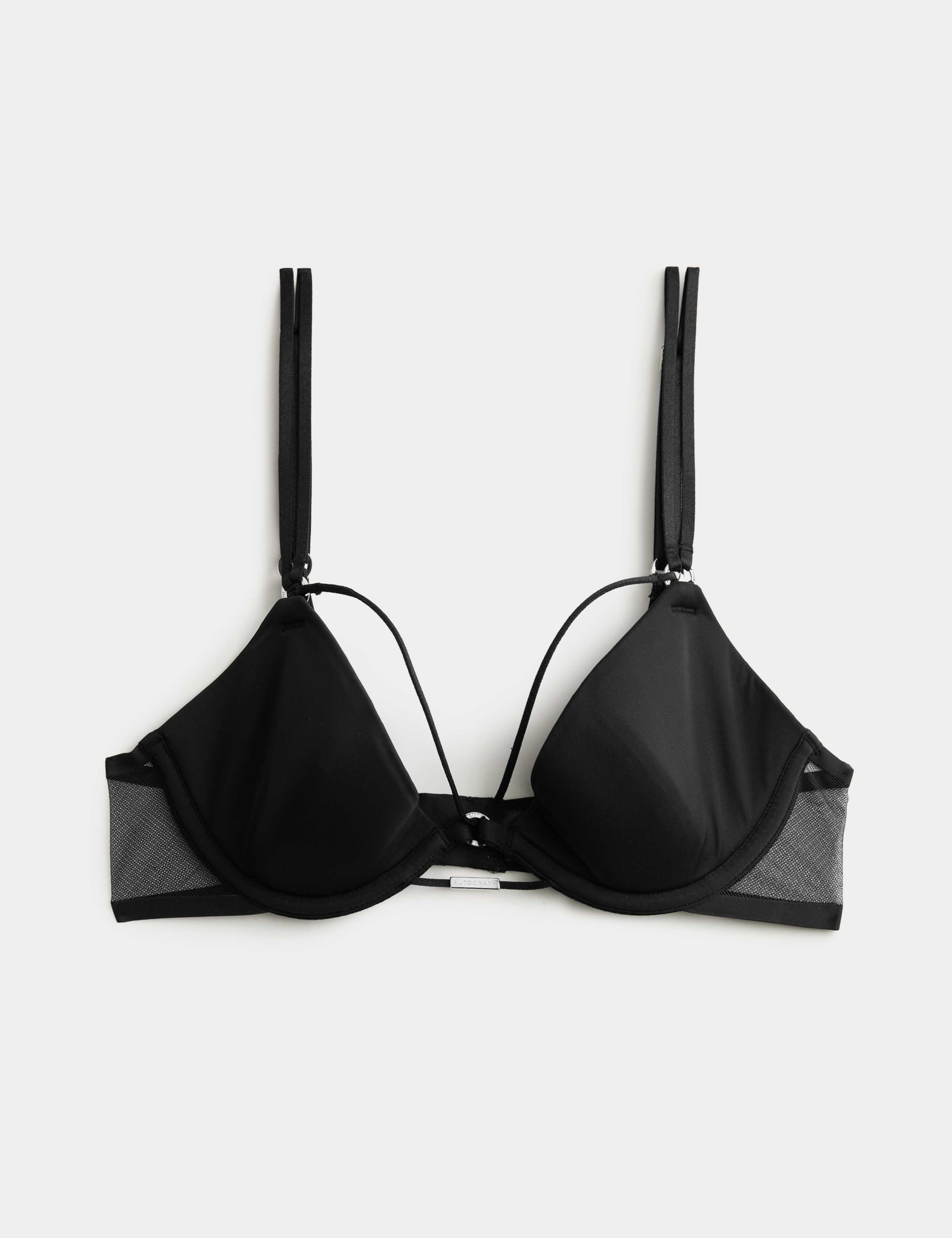 Black Label Smoothing Wired Plunge Bra A-E 2 of 8