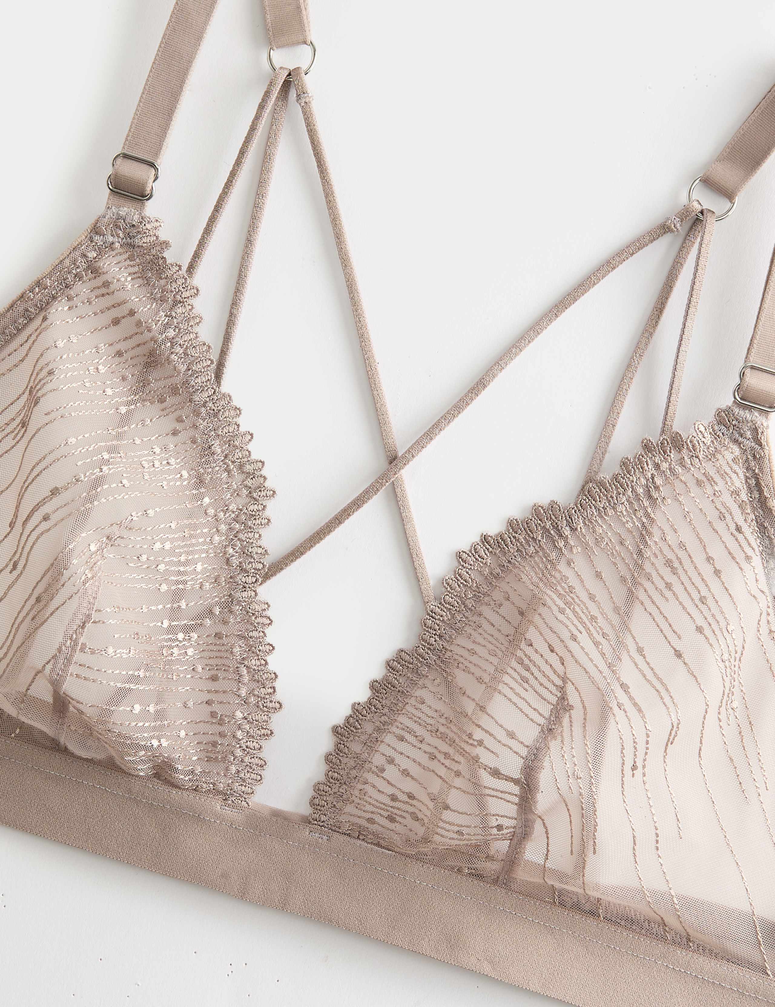 Florence Embroidery Non Wired Bralette (A-E) 5 of 6