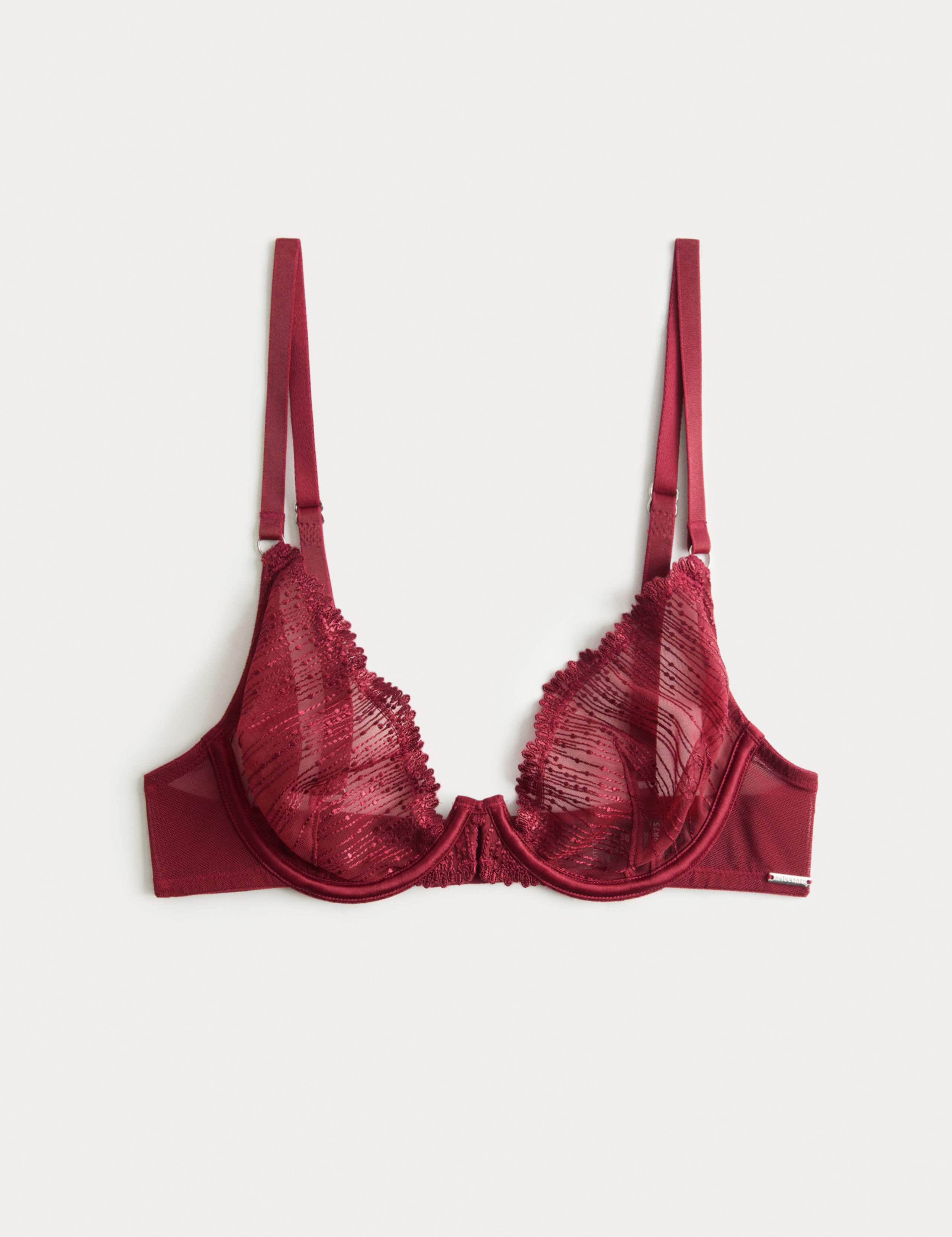 Florence Embroidery Wired Plunge Bra (A-E) 2 of 6