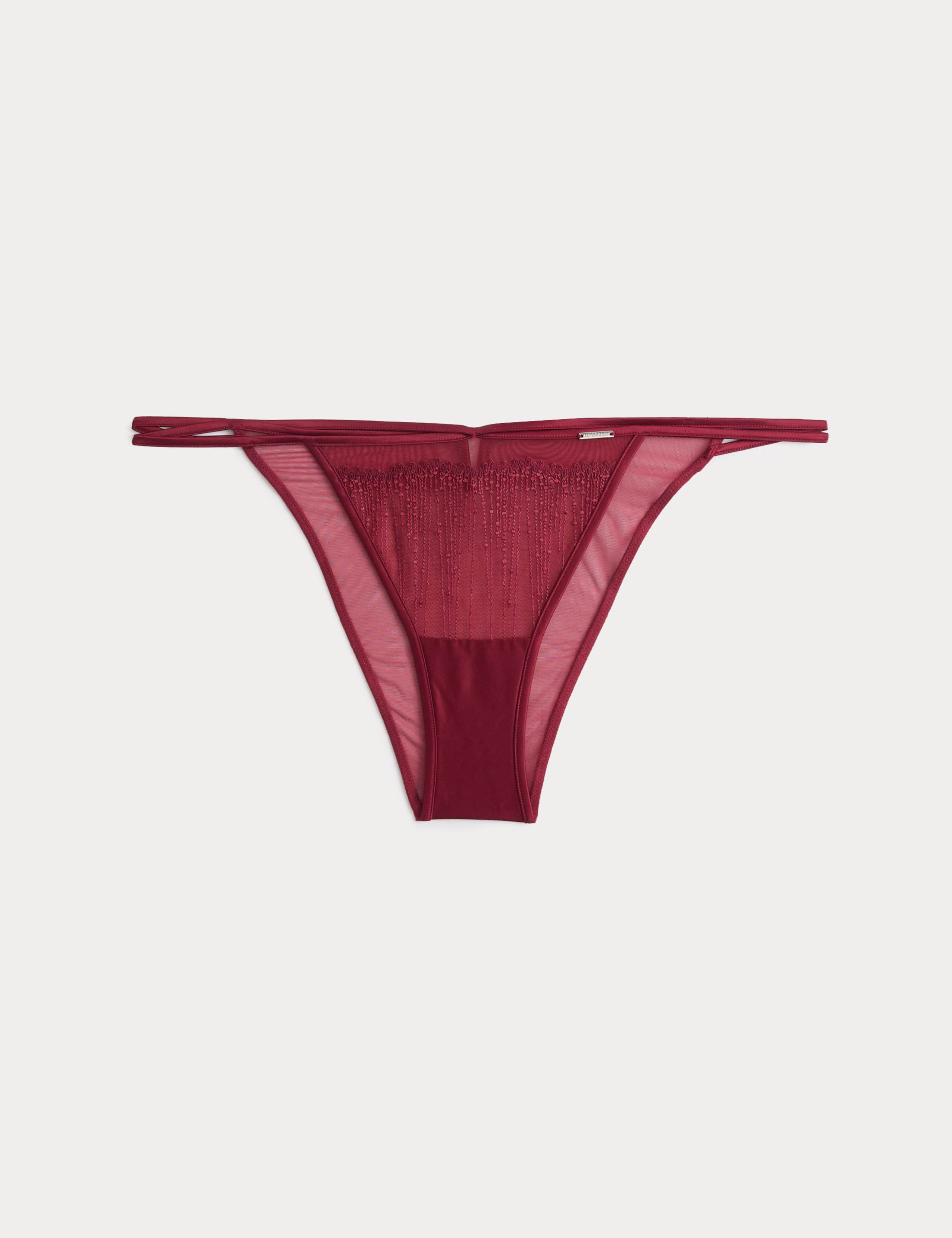 Florence Embroidery Tanga Brazilian Knickers 2 of 5