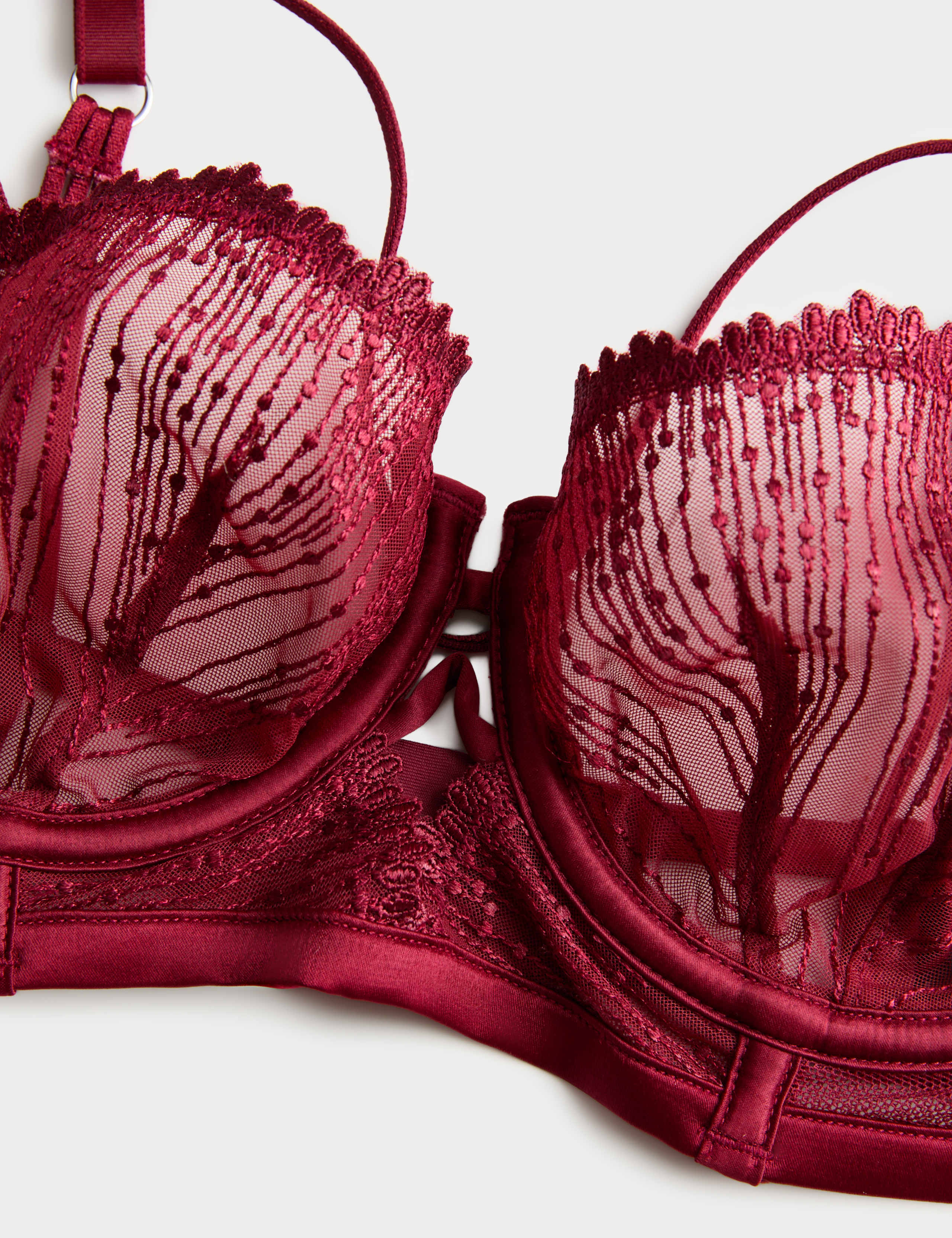 Florence Embroidery Longline Balcony Bra (A-E) 2 of 3