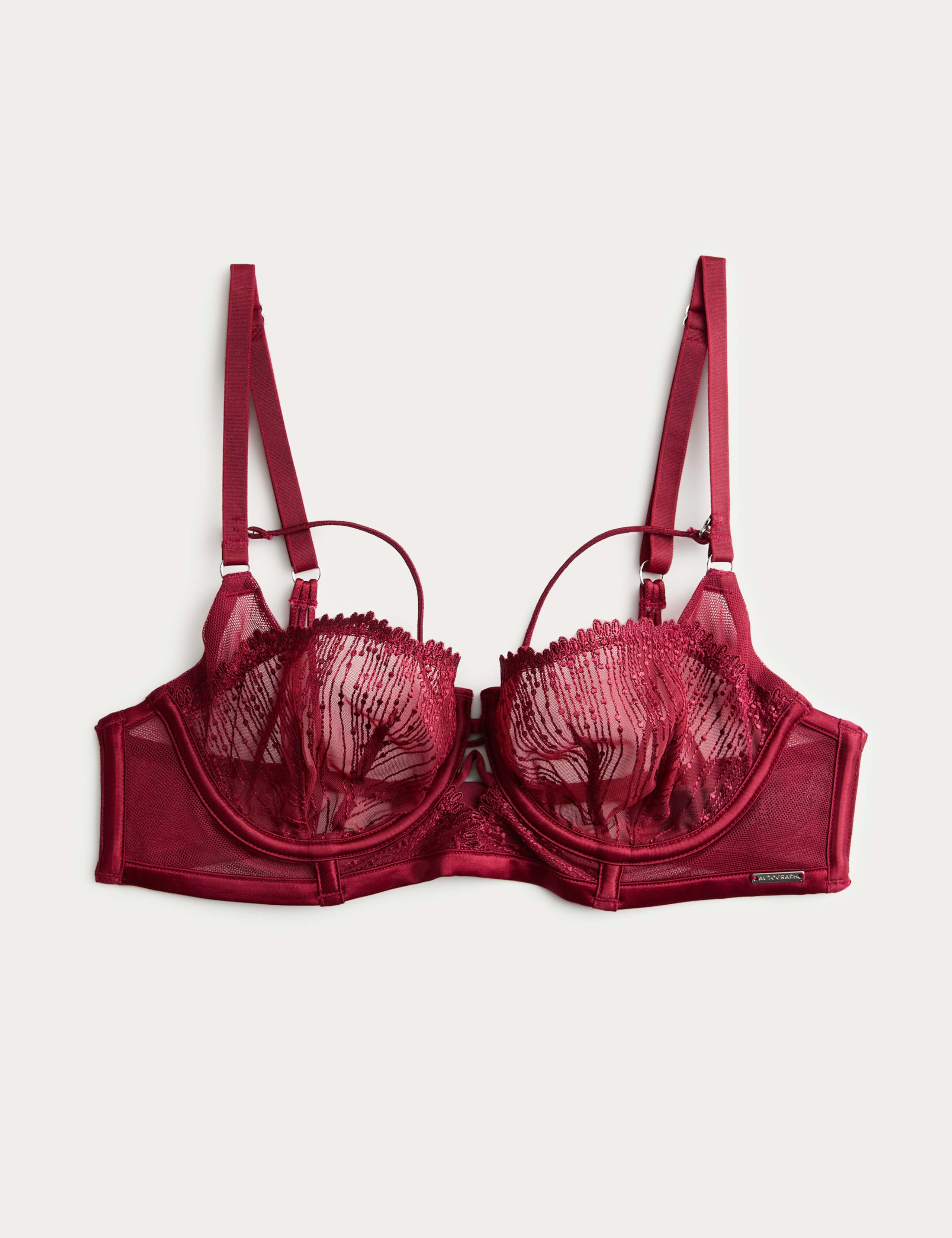 Florence Embroidery Longline Balcony Bra (A-E) 1 of 3