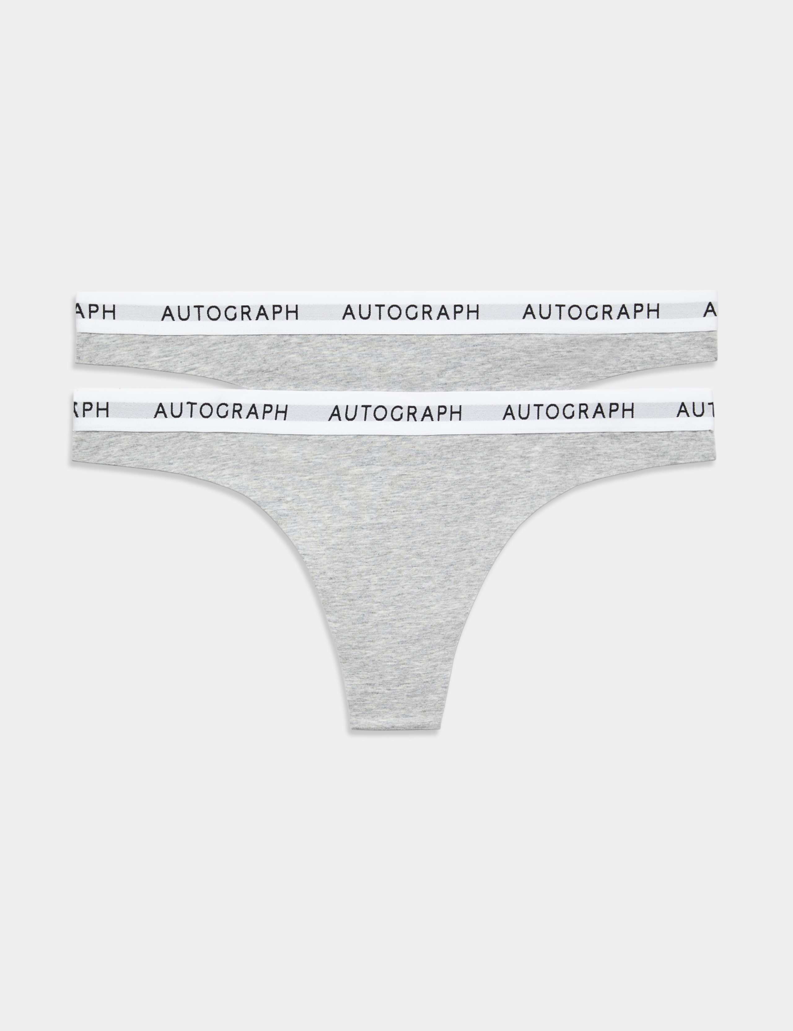 2 Pack Lille Cotton Rich Thongs 2 of 5