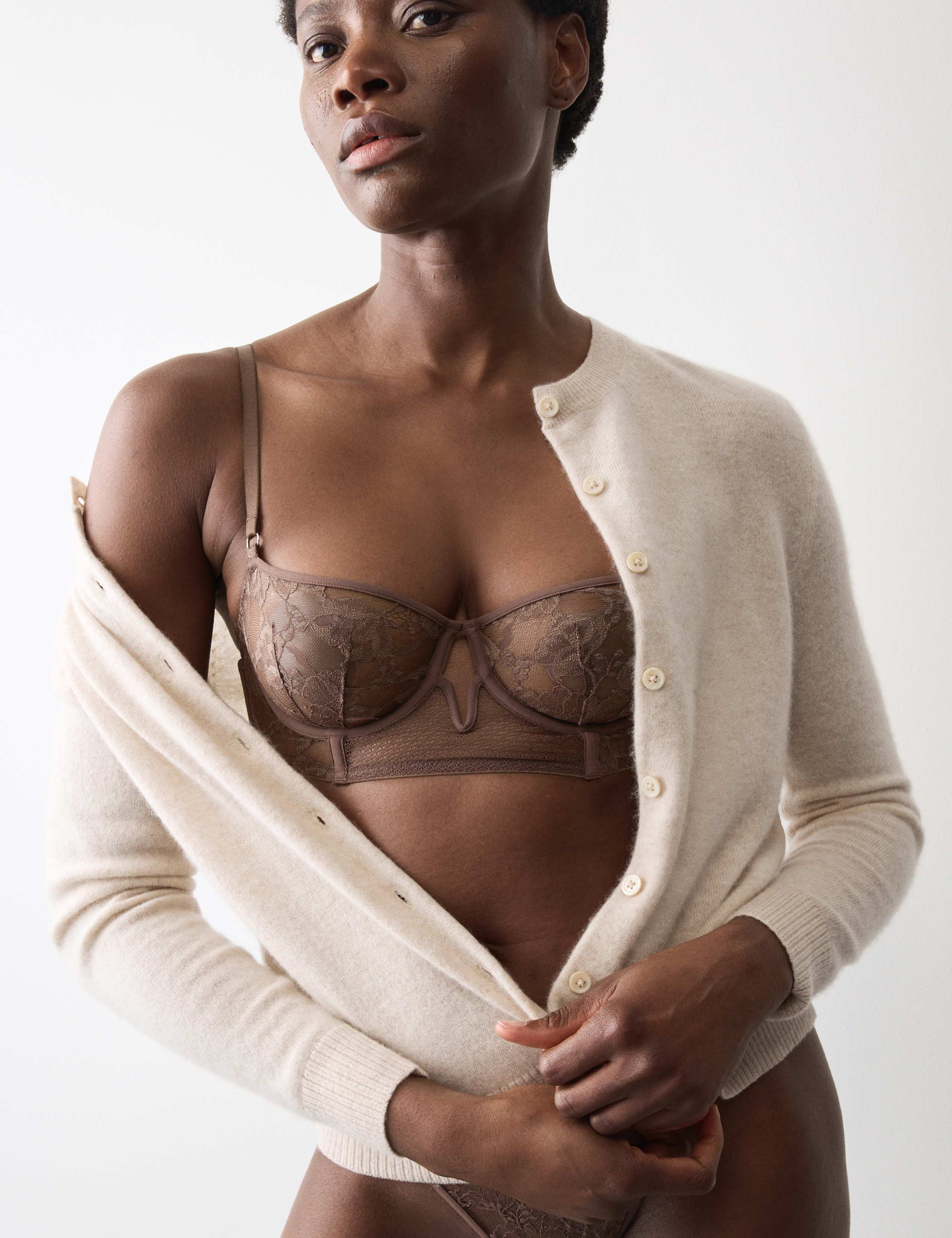 Savannah Lace Wired Longline Balcony Bra (A-E) 4 of 7