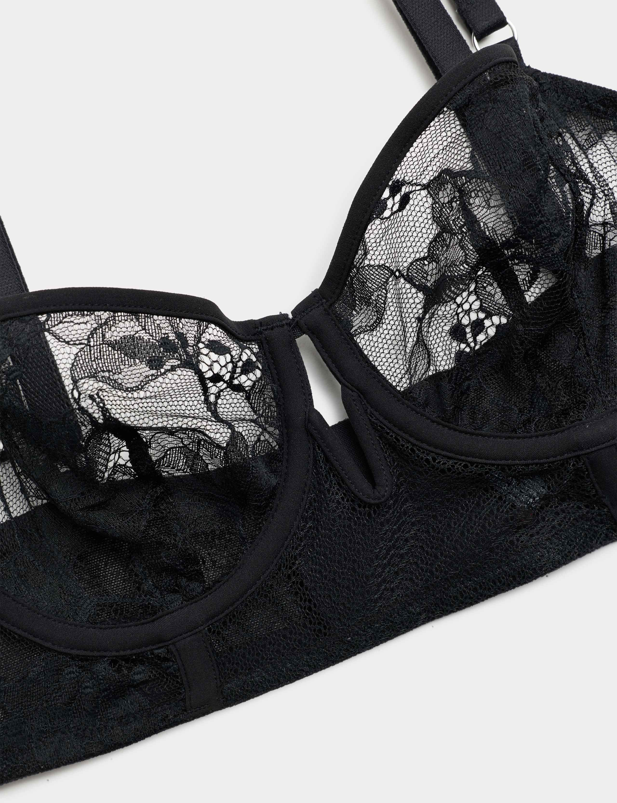 Savannah Lace Wired Longline Balcony Bra A-E 6 of 7