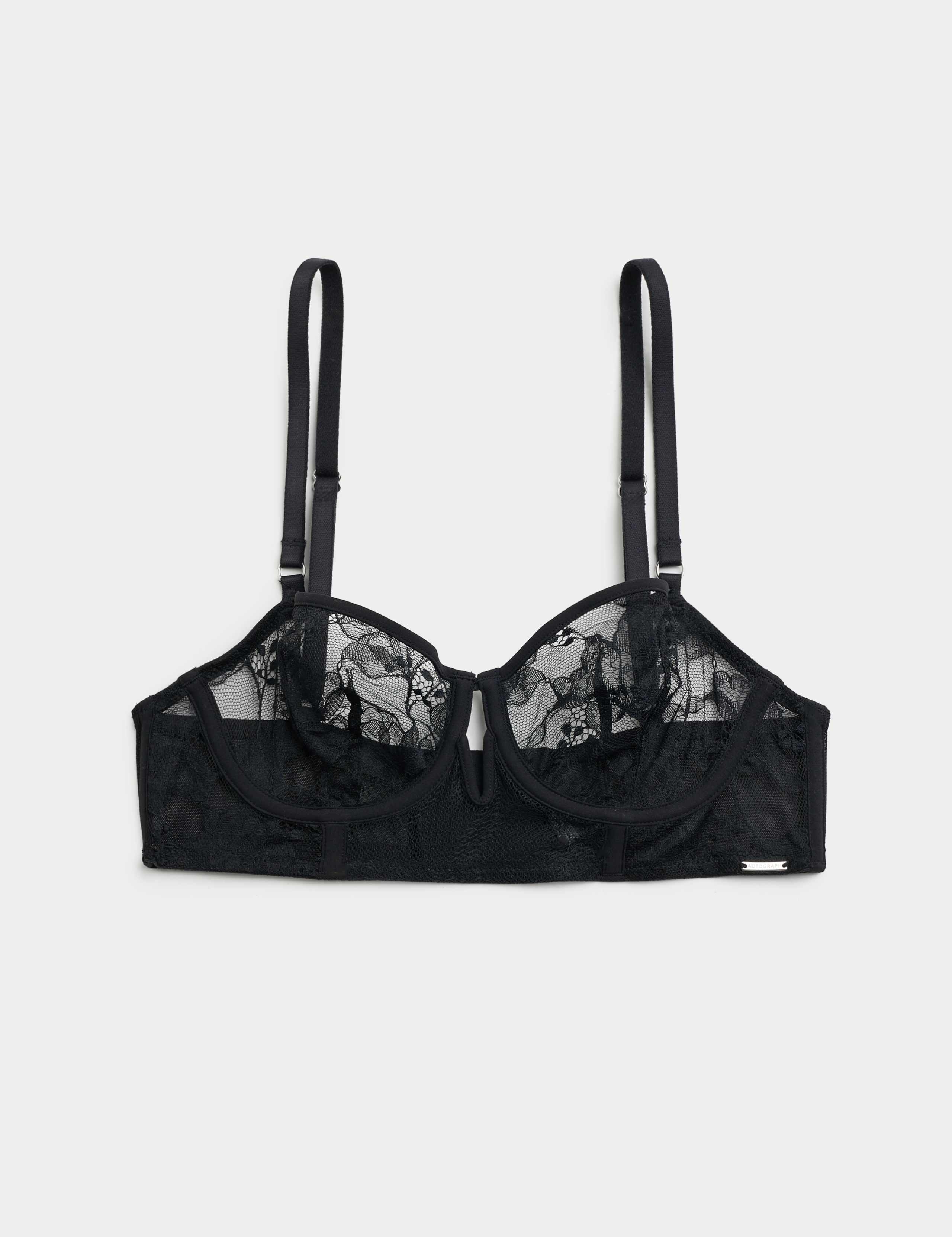 Savannah Lace Wired Longline Balcony Bra A-E 2 of 7