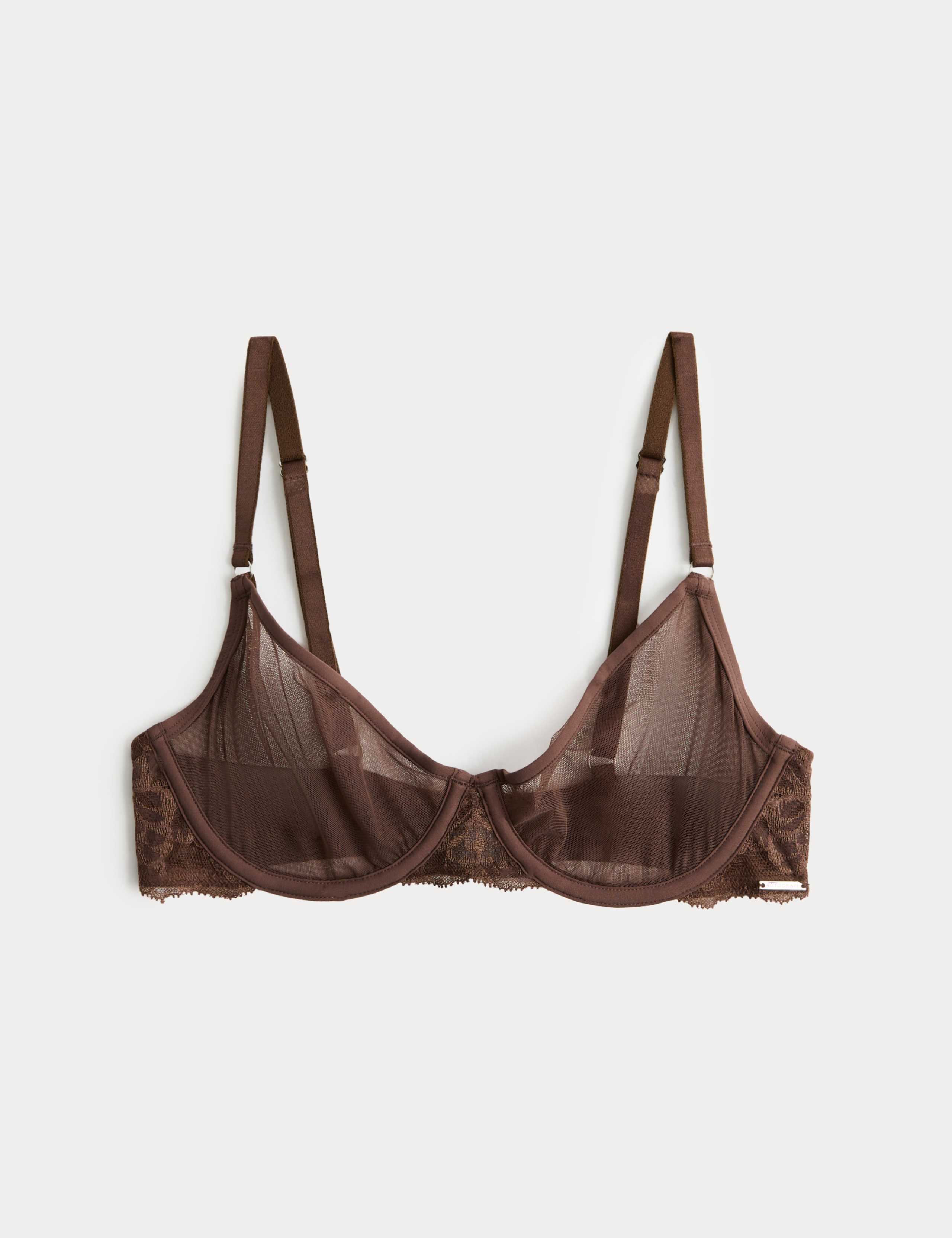 Savannah Lace Wired Demi Cup Bra (A-E) 1 of 4