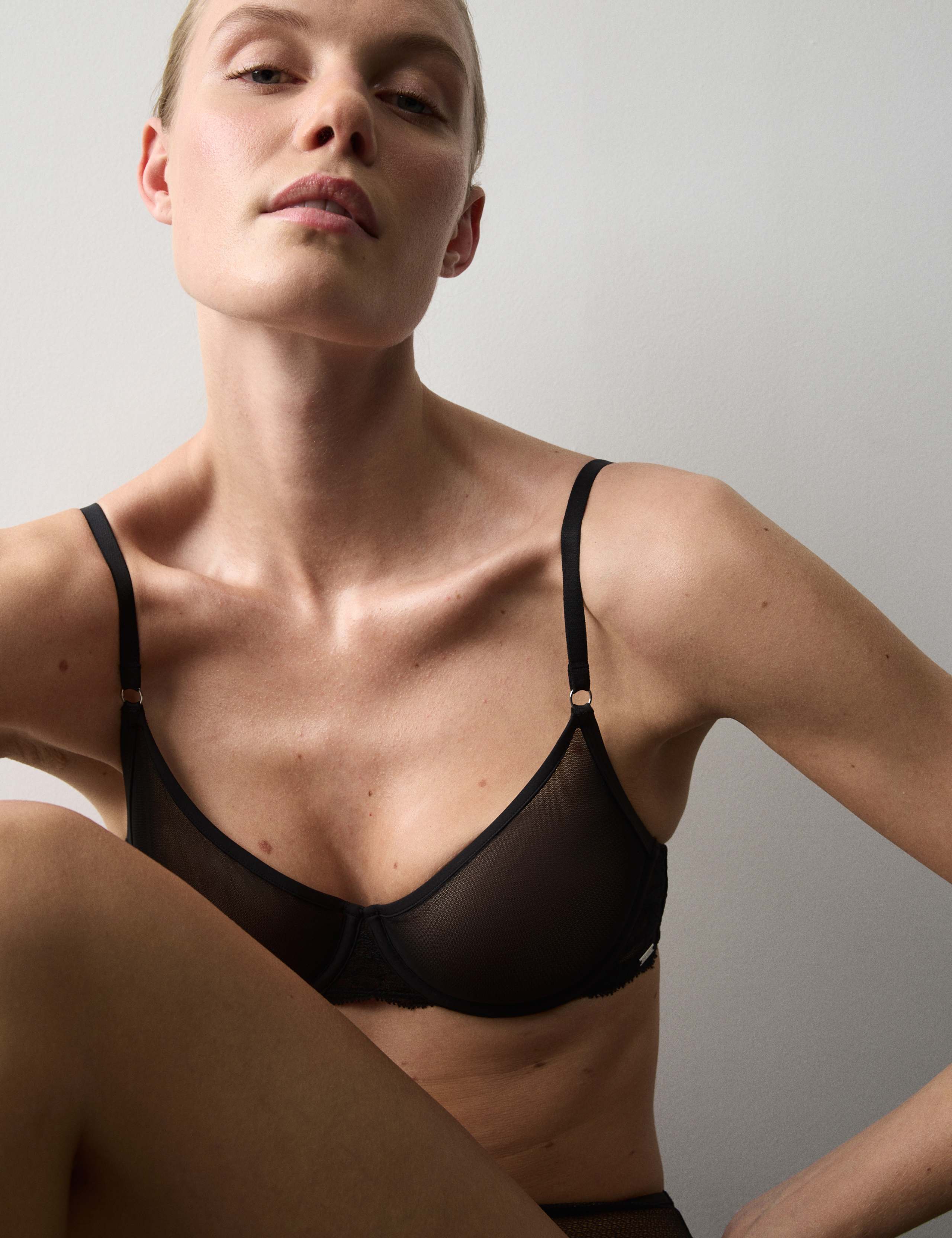 Savannah Lace Wired Demi Cup Bra A-E 3 of 9