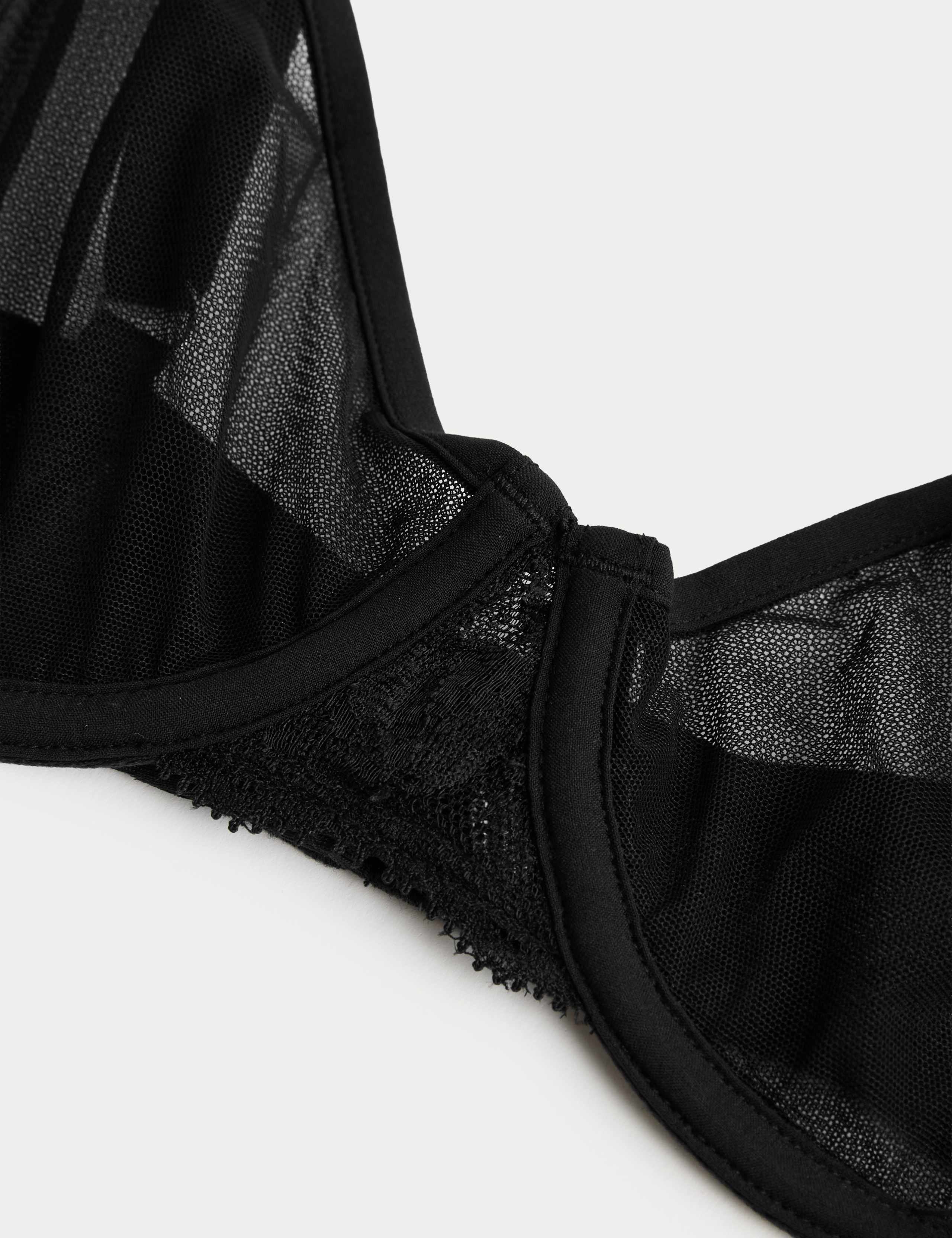 Savannah Lace Wired Demi Cup Bra A-E 7 of 9