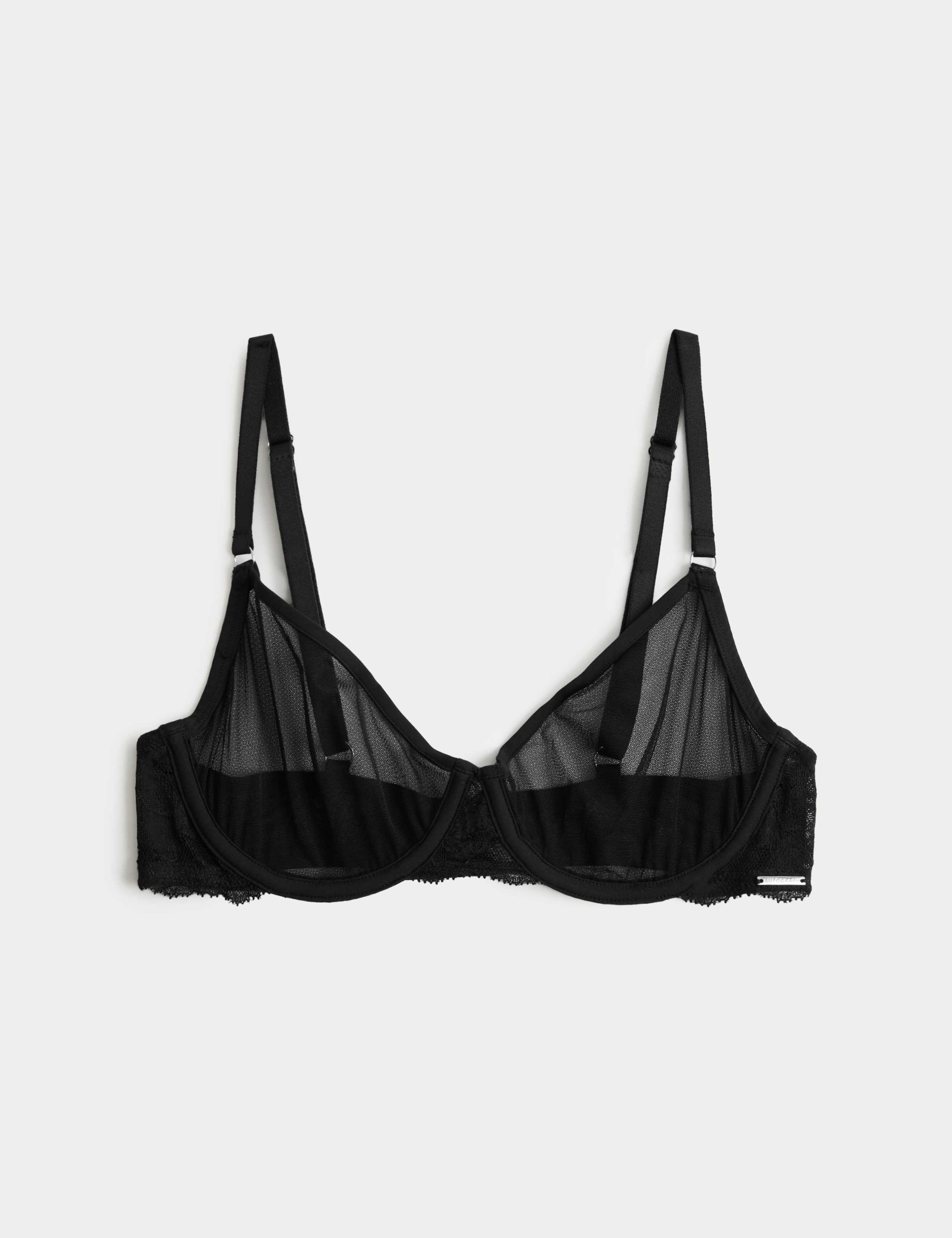 Savannah Lace Wired Demi Cup Bra A-E 2 of 9