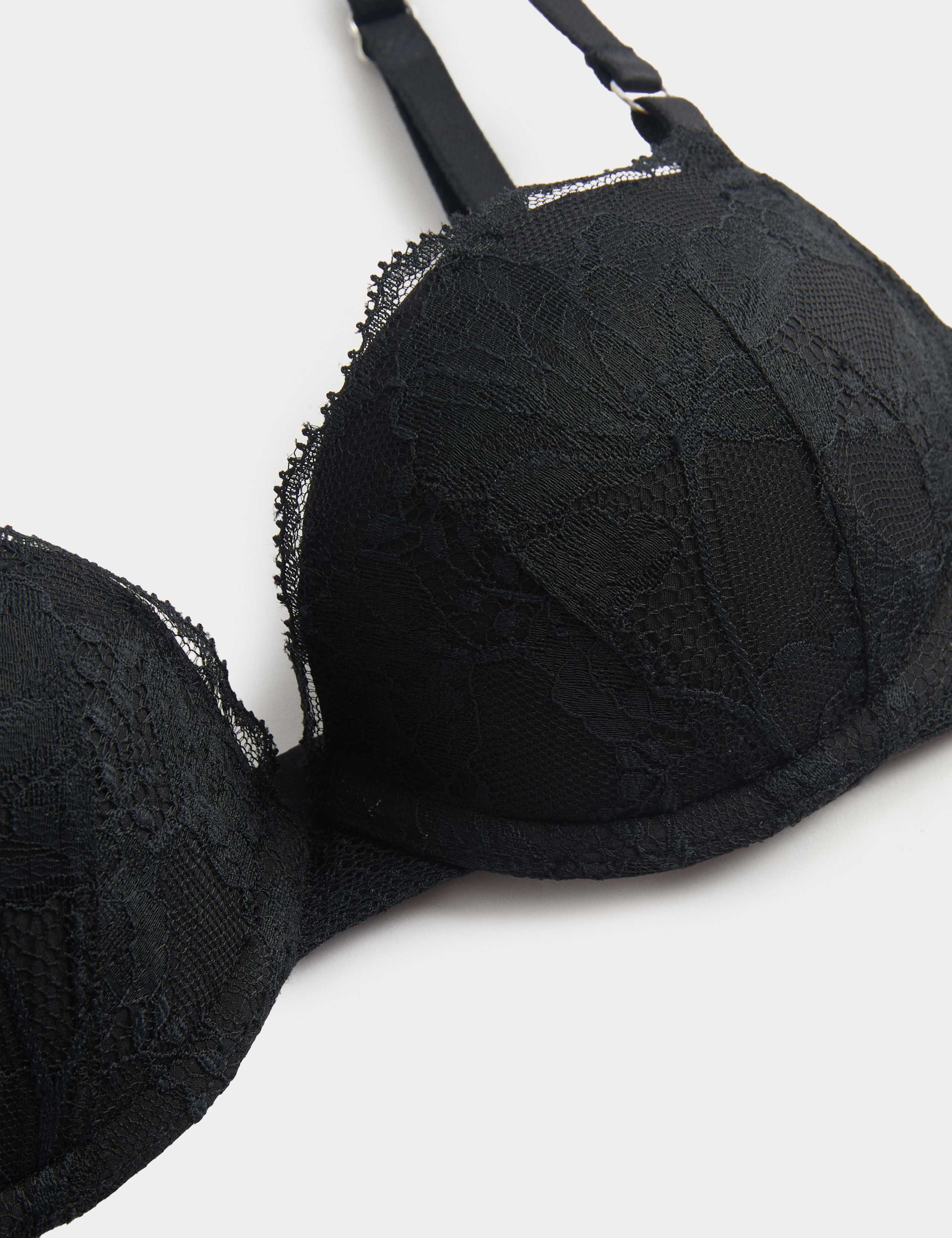 Savannah Lace Wired Push-Up Balcony Bra A-E 6 of 7