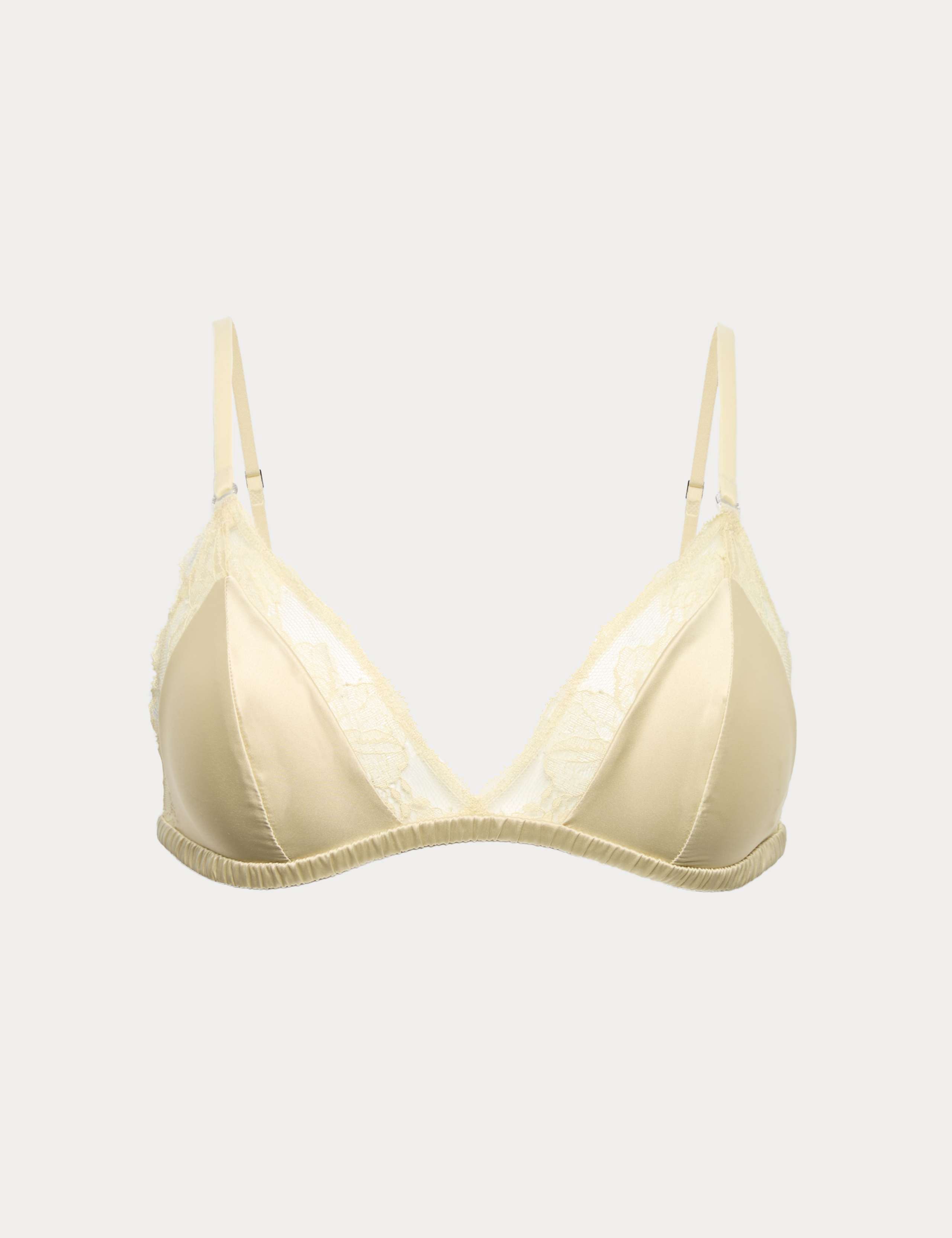 Savannah Satin & Lace Triangle Bralette 2 of 6