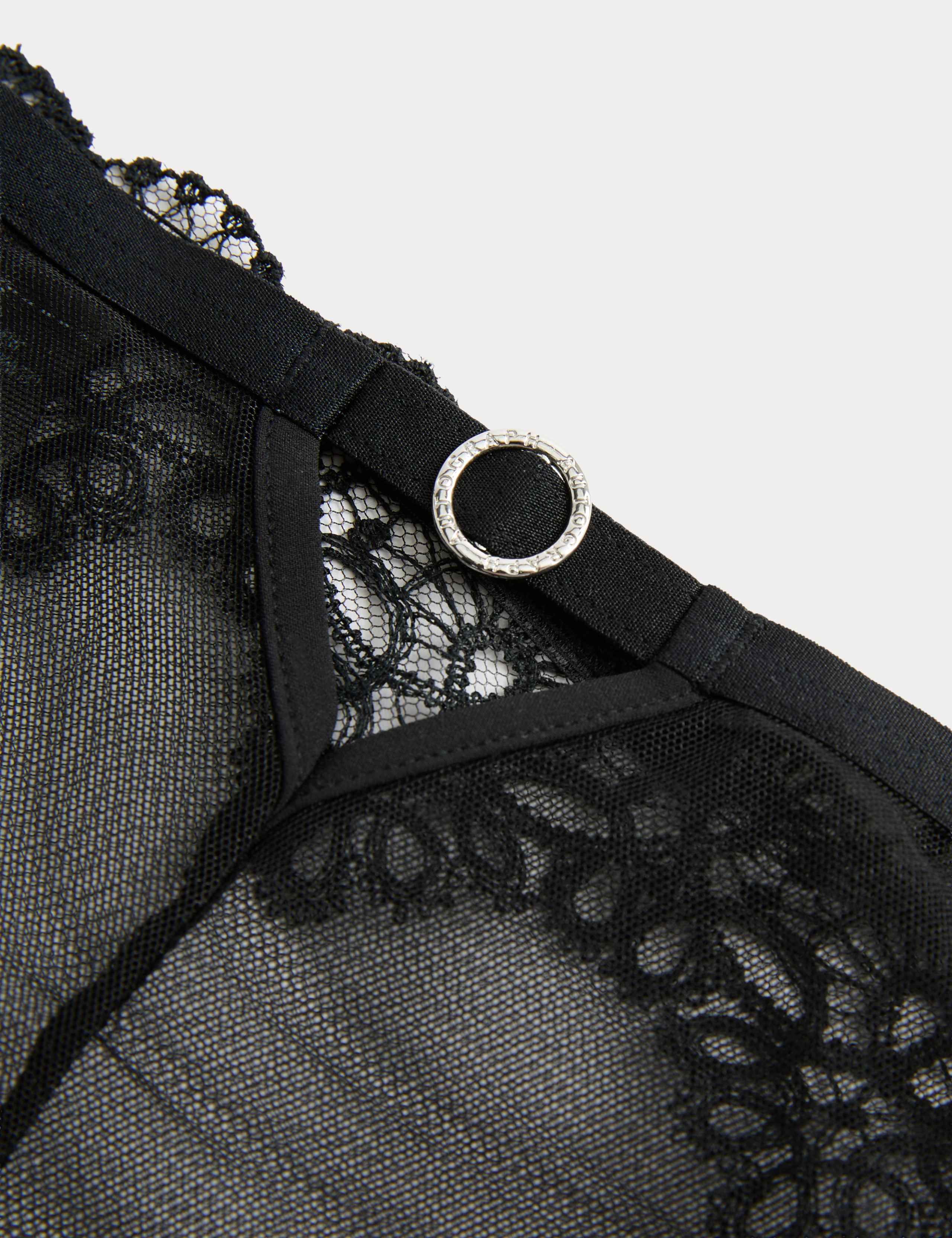 Seoul Embroidery Mesh High Leg Knickers 6 of 6