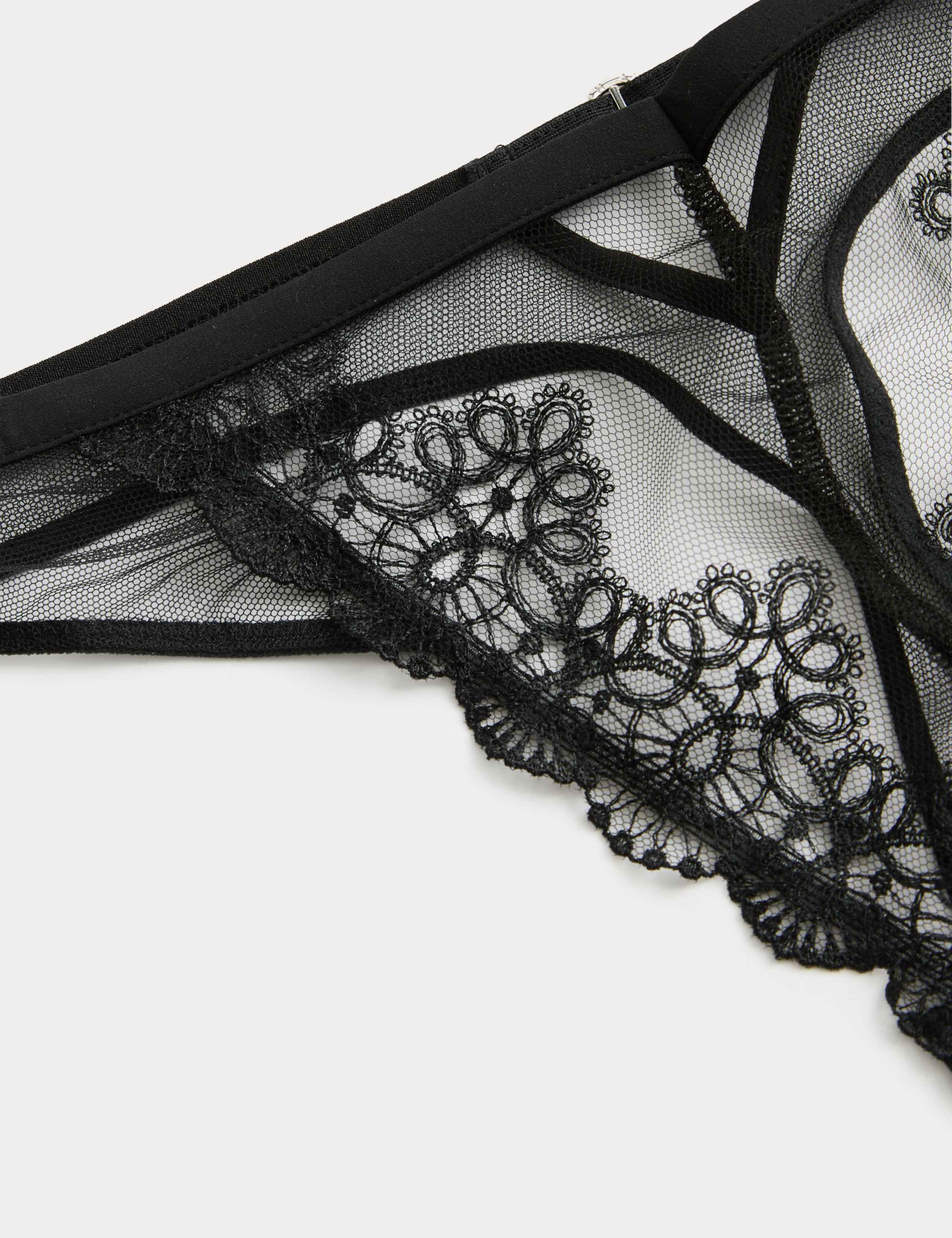 Seoul Embroidery Mesh Thong 5 of 5