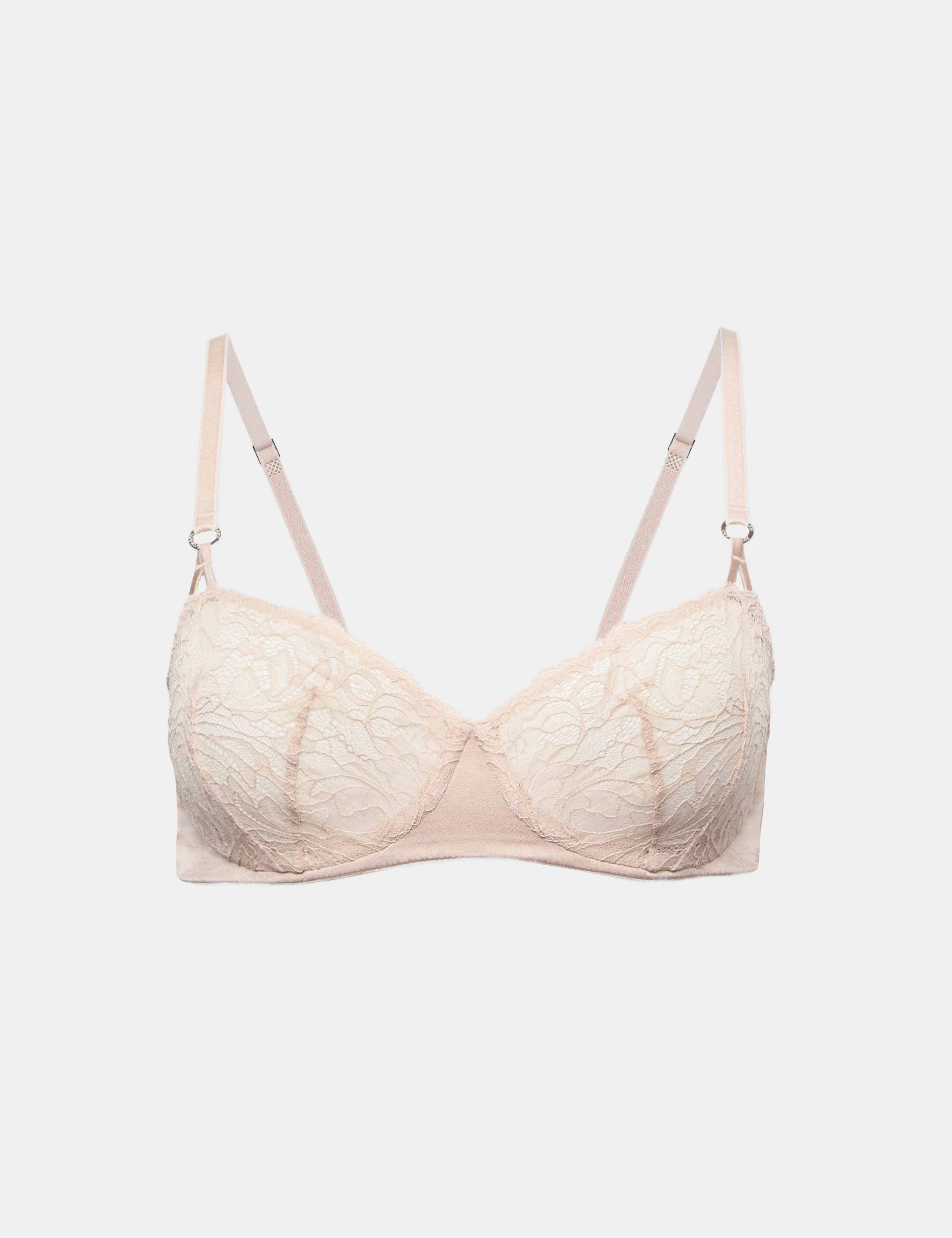 Lace with Silk Wired Balcony Bra A-E 2 of 6
