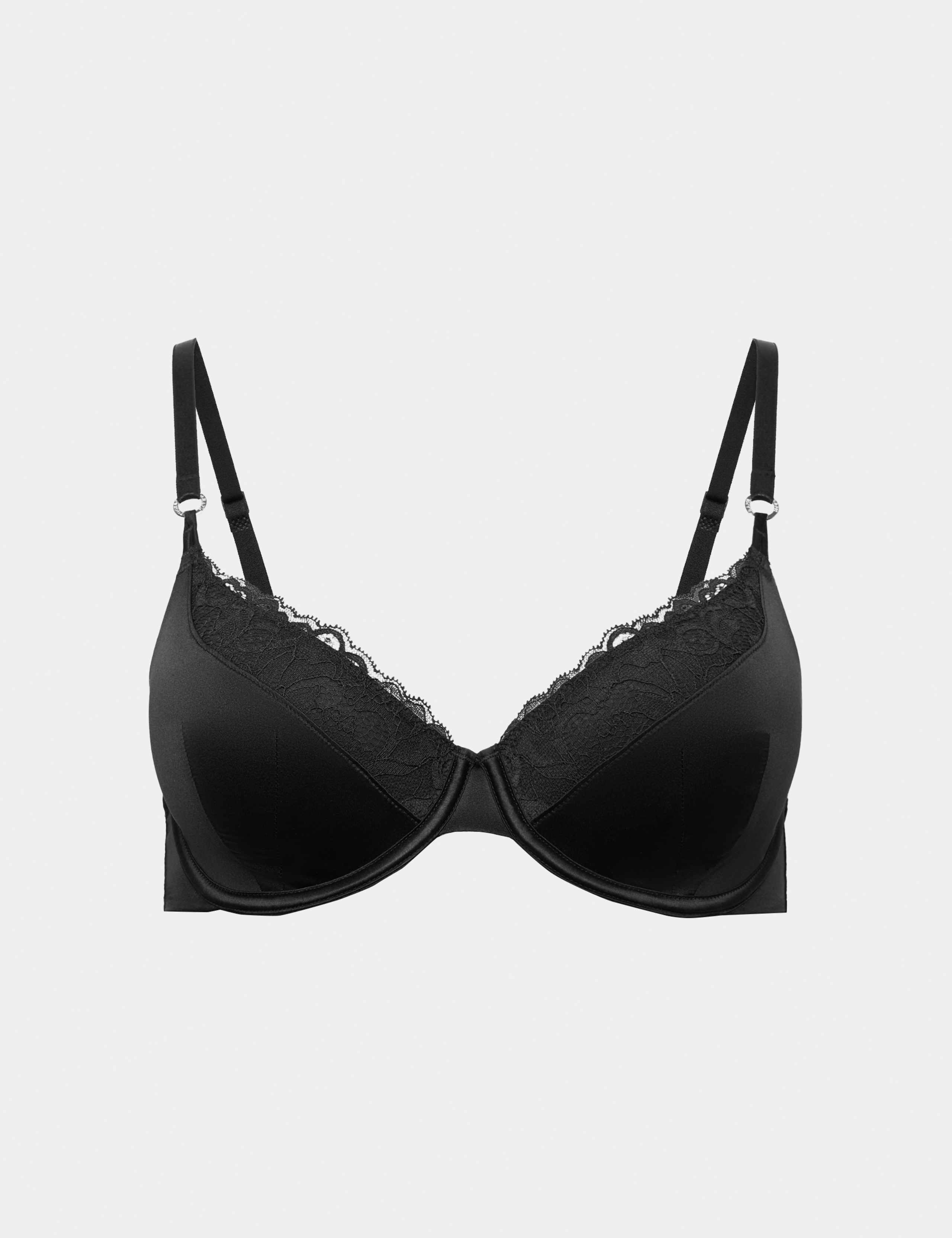 Silk & Lace Wired Full Cup Bra A-E 2 of 6