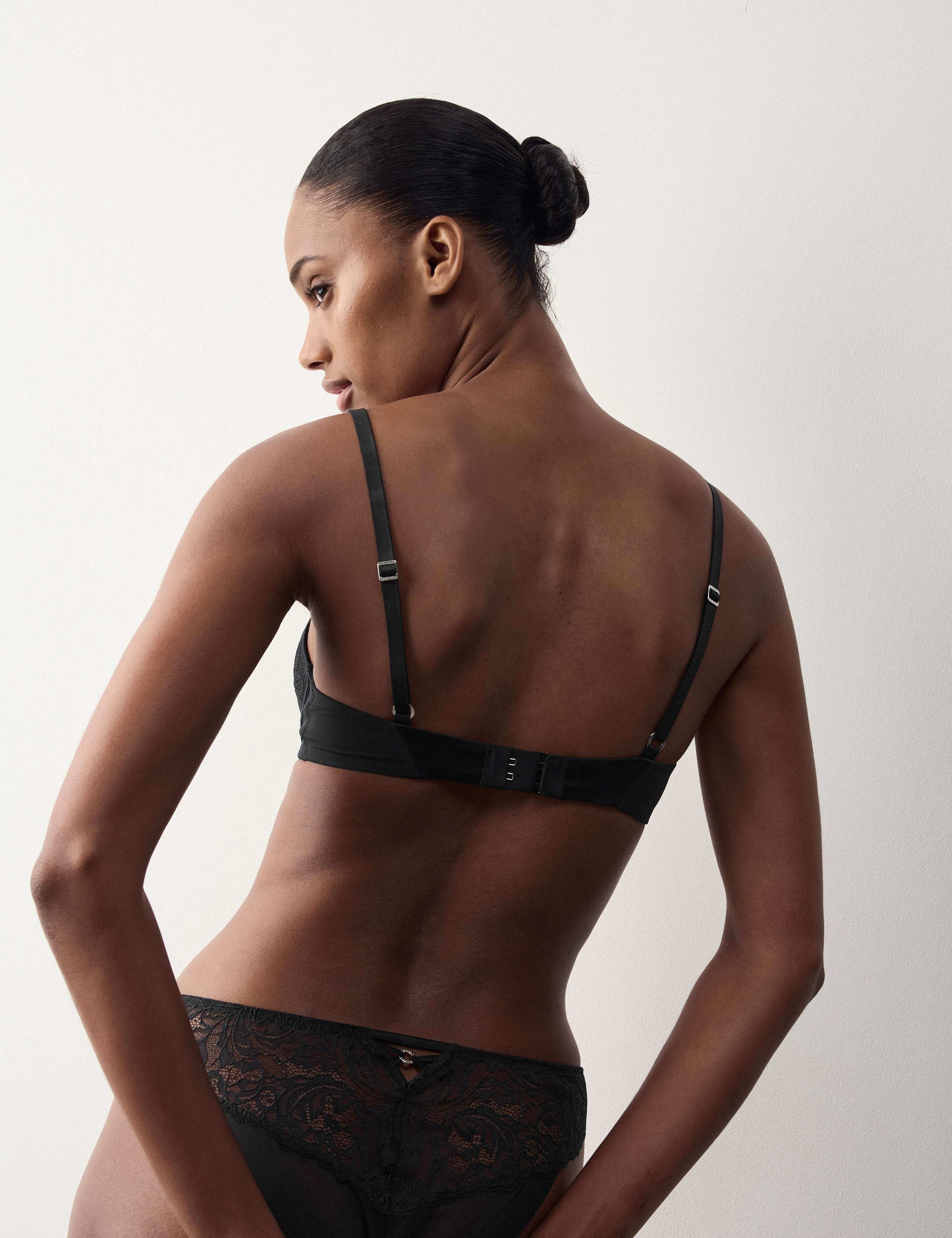 Silk & Lace Wired Demi Cup Bra (A-E) 3 of 5