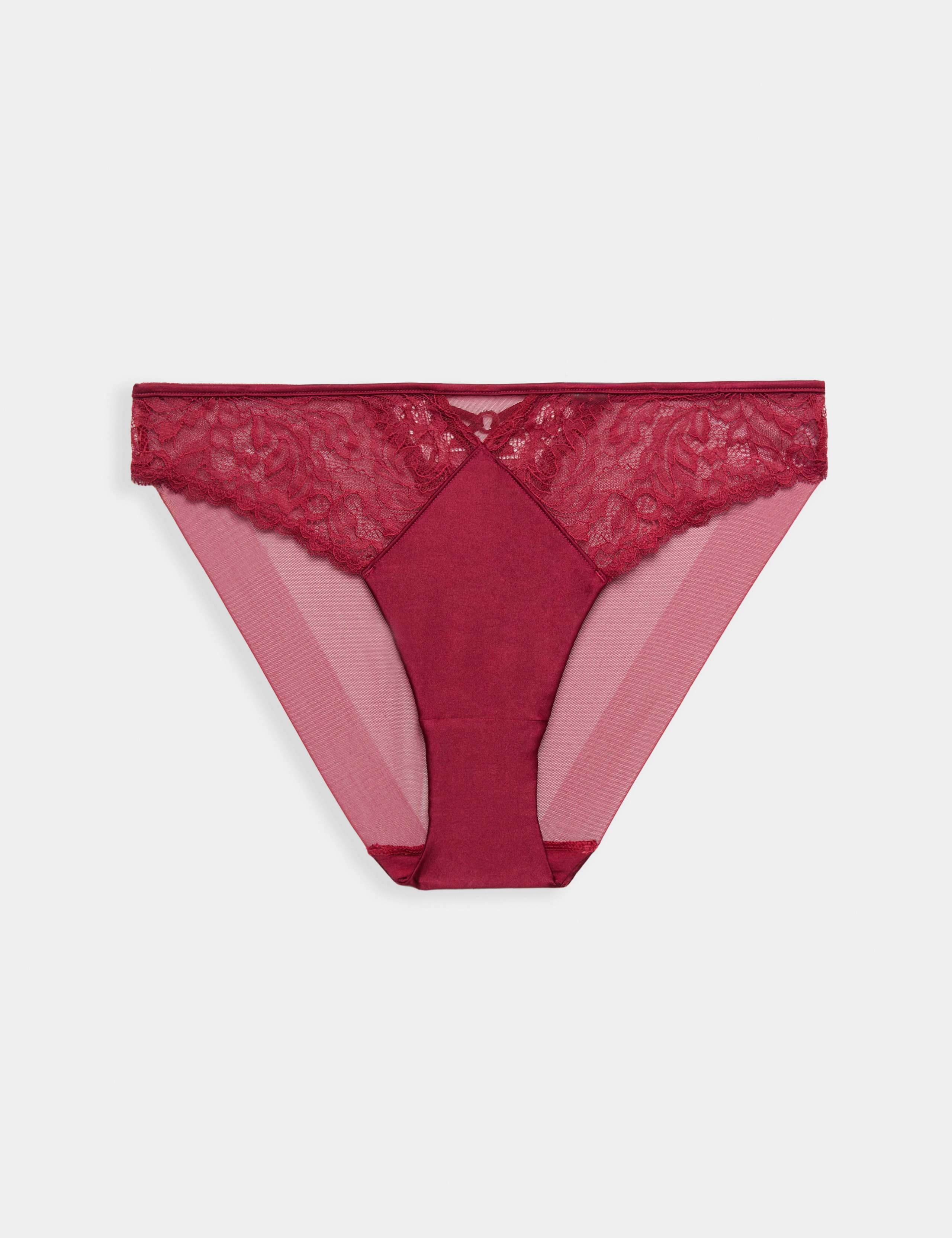 Silk & Lace High Leg Knickers 2 of 5