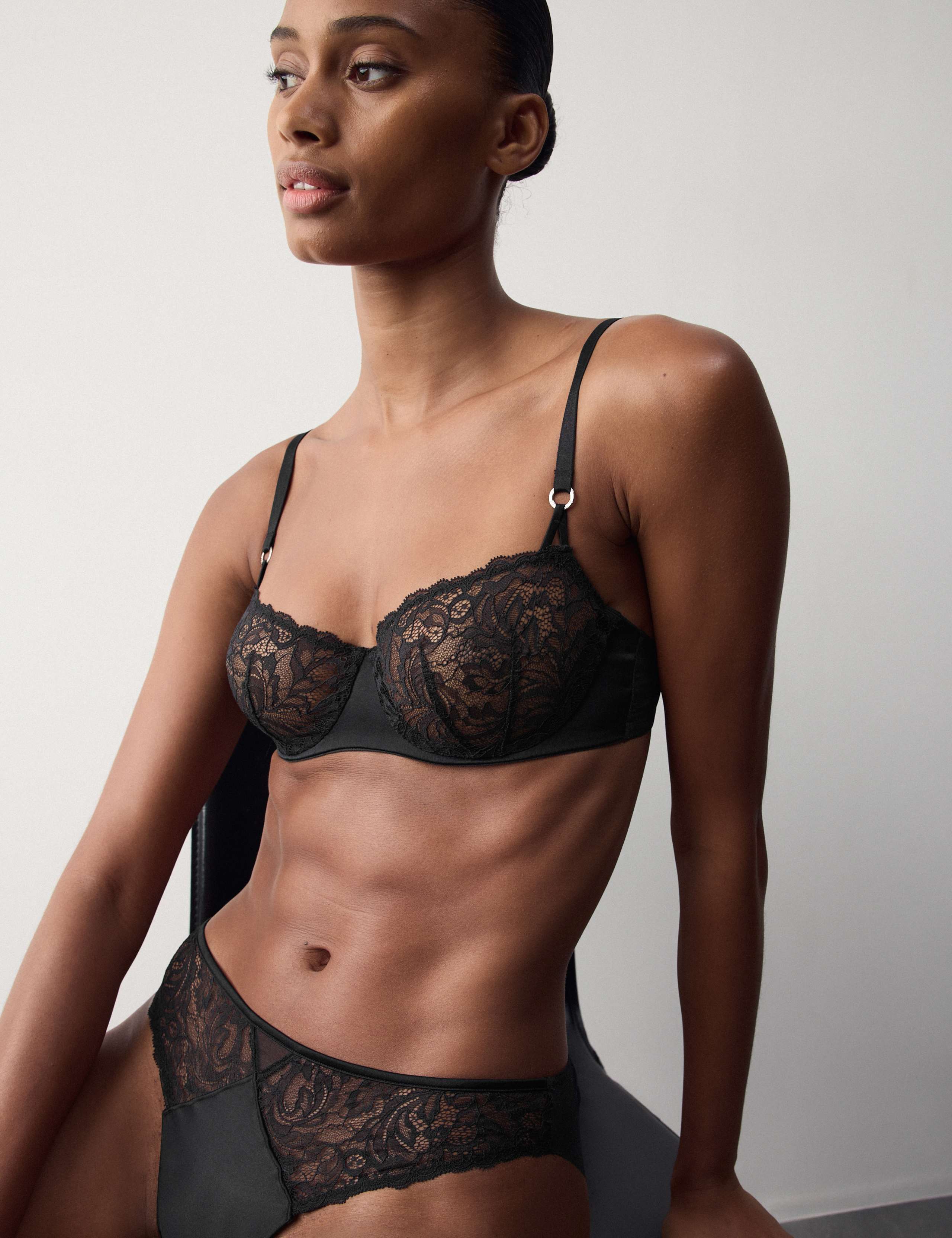 Silk & Lace High Leg Knickers 3 of 4