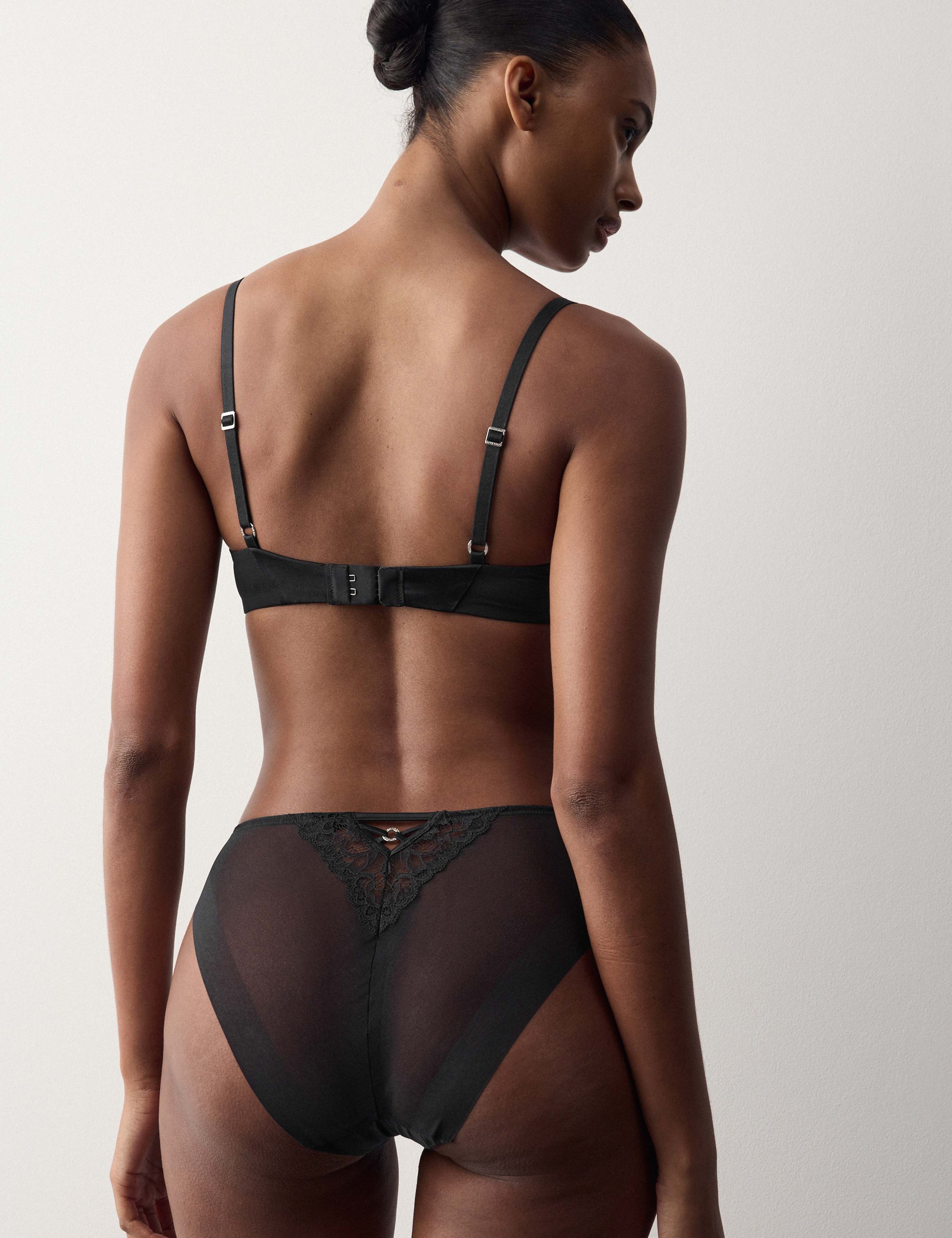 Silk & Lace High Leg Knickers 4 of 4